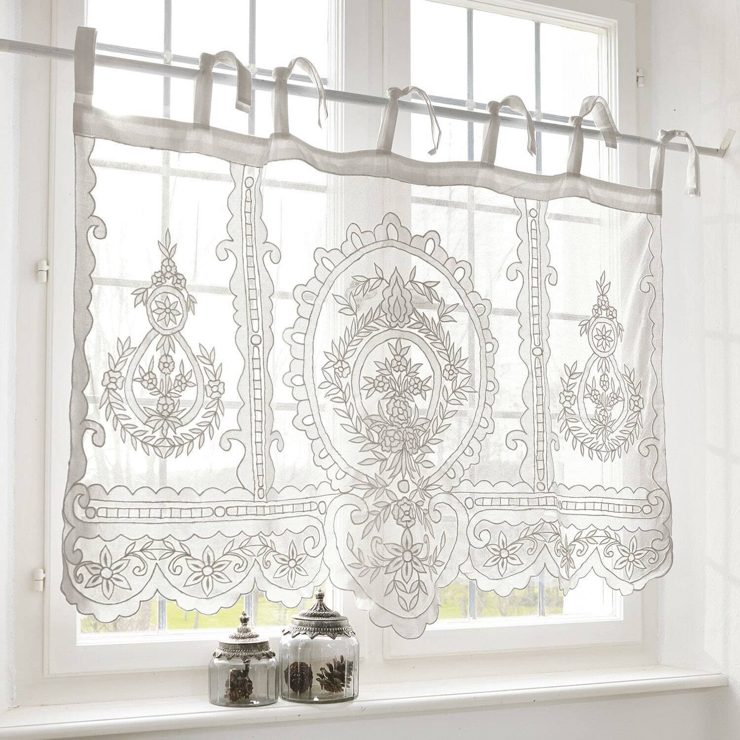 Mirabeau Scheibengardine Scheibengardine Elenoire weiß günstig online kaufen