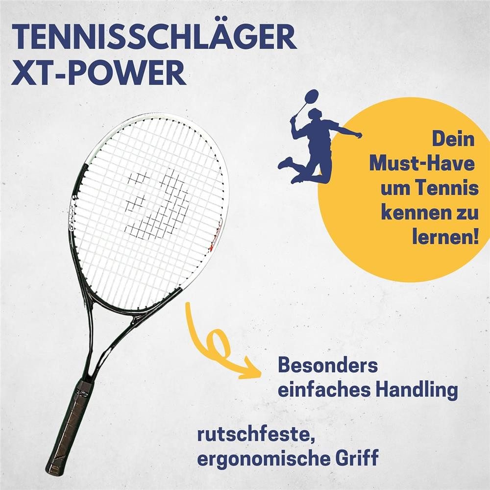 Best Sporting Tennisschläger Tennisschläger XT-Power, Tennisschläger XT-POWER Anfänger Kinder Erwachsene