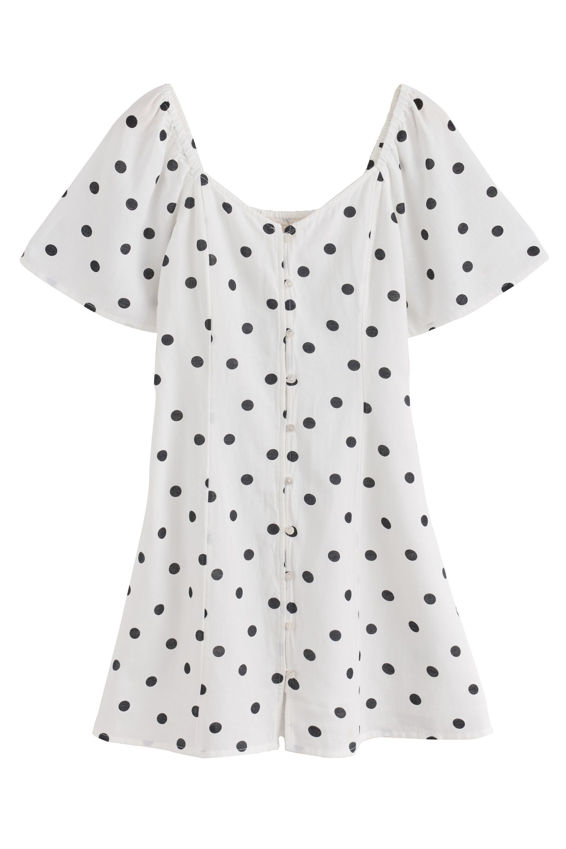 Next Strandkleid Minikleid mit Flatterärmeln (1-tlg)