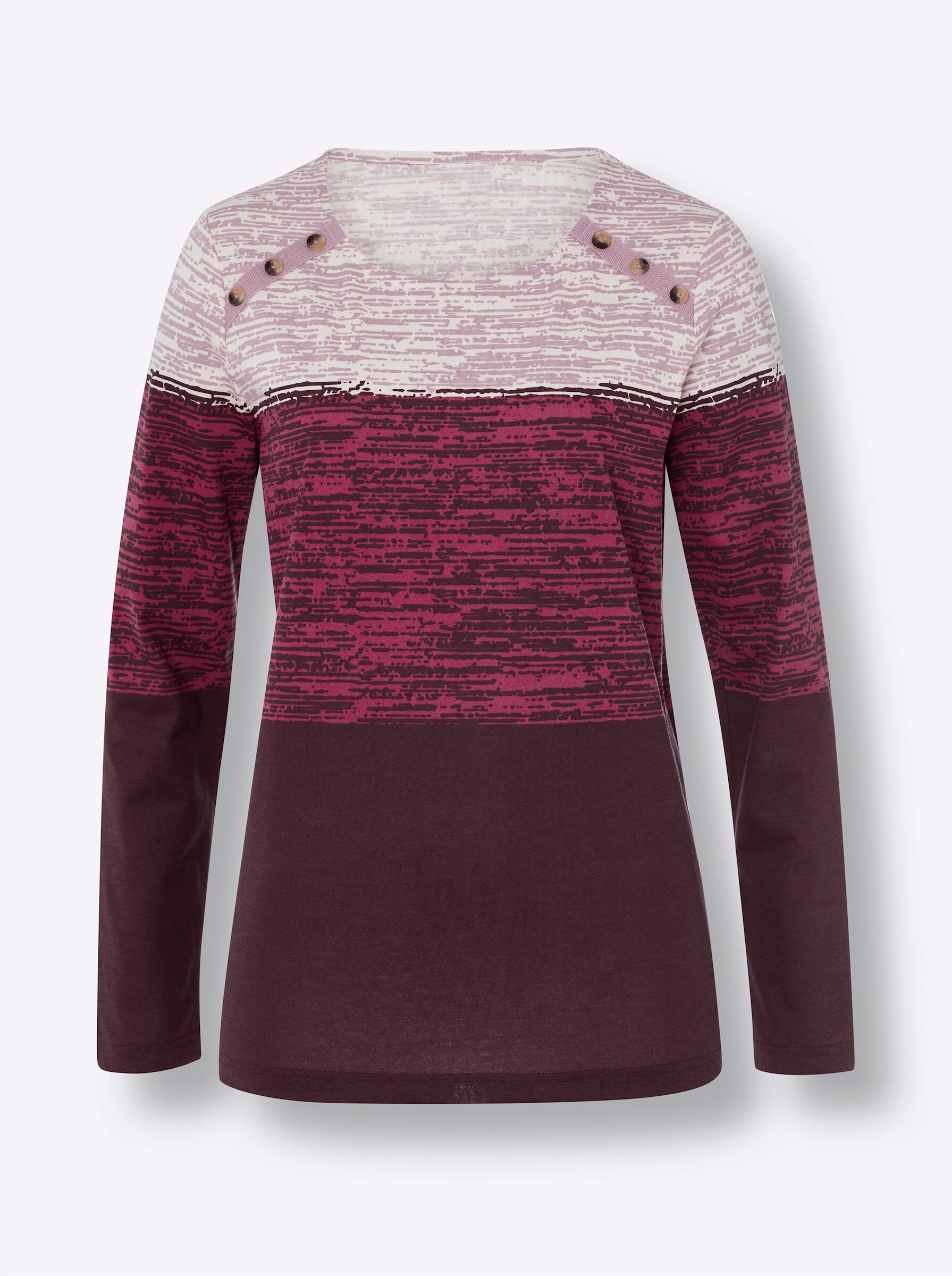 T-Shirt Rundhals-Shirt Langarm