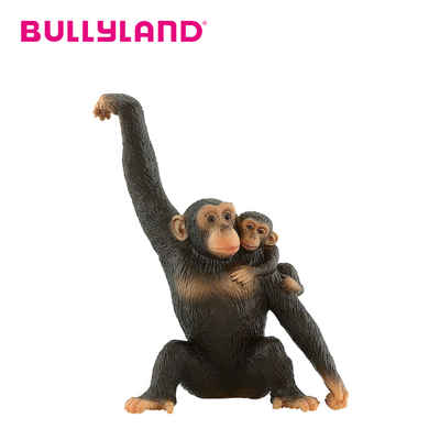 BULLYLAND Spielfigur Bullyland Schimpansin mit Baby, (1-tlg)