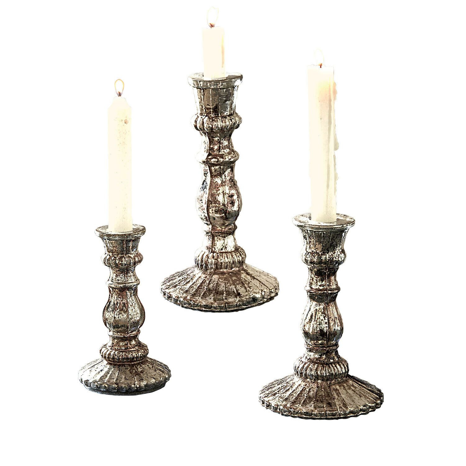 Mirabeau Kerzenständer Kerzenständer 3er Set Favalina antikkupfer