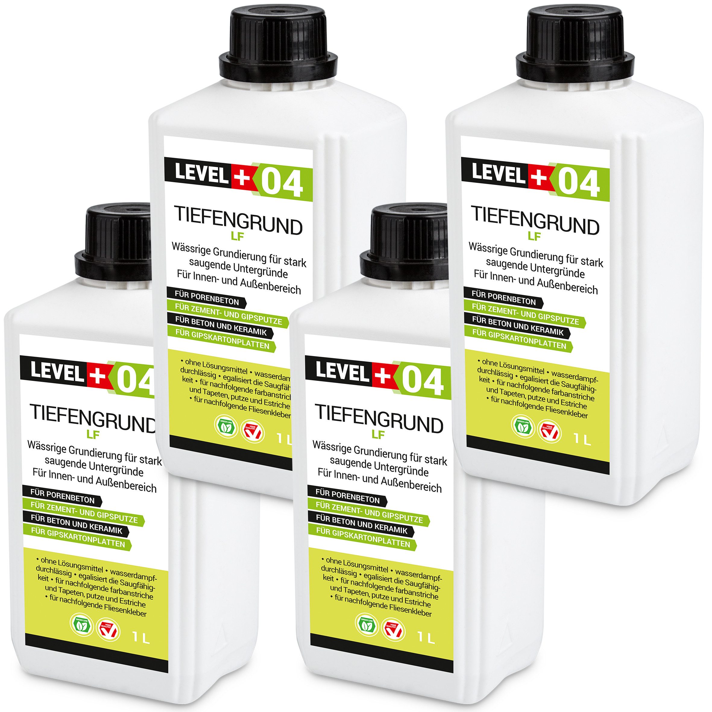 Level+ Tiefengrund LEVEL+ Universal Grundierung Acryl Tiefgrund L+04 - 4L