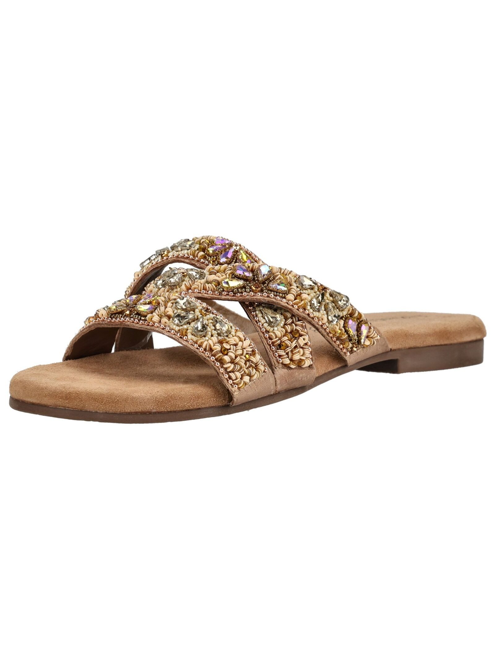Lazamani Lazamani Pantoletten Leder/Textil Pantolette günstig online kaufen