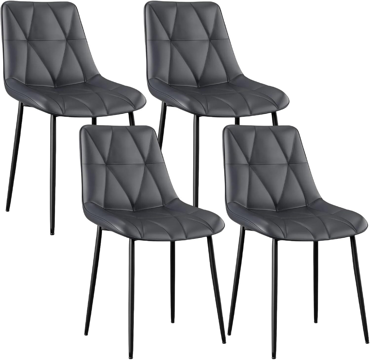 TLGREEN Esszimmerstuhl 2/4-er Küchenstuhl, PU Polsterstuhl mit Rückenlehne, günstig online kaufen