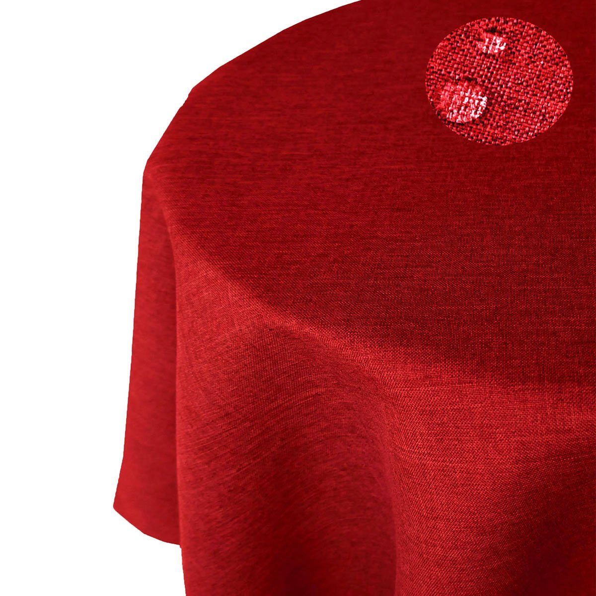 Tischdecke Strapazierfähig Leinenoptik Tischdecke Fleckschutz, bügelfrei, Lotuseffekt, gleichmäßige Gewebestruktur