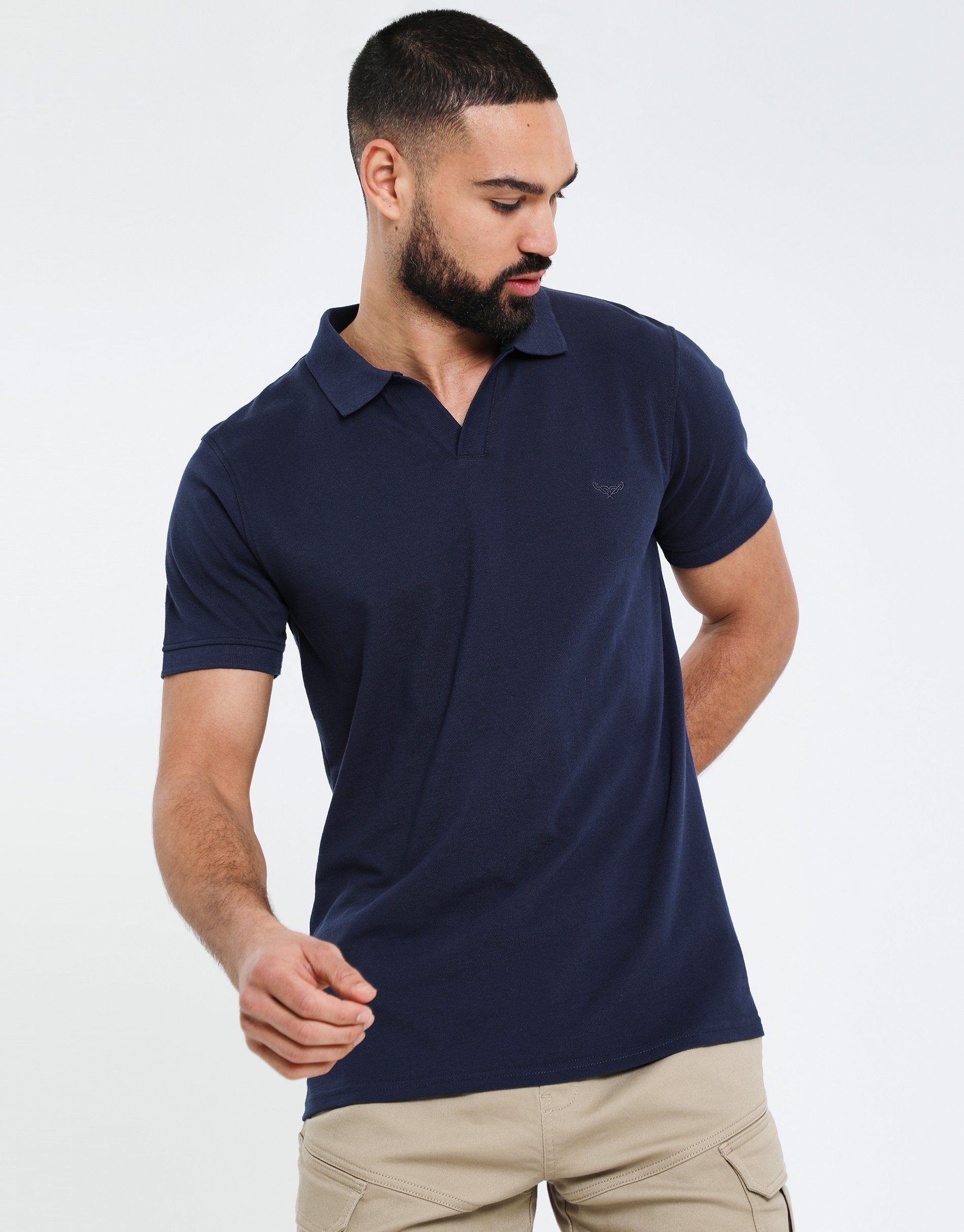 Threadbare Poloshirt THB Polo Truffle Navy