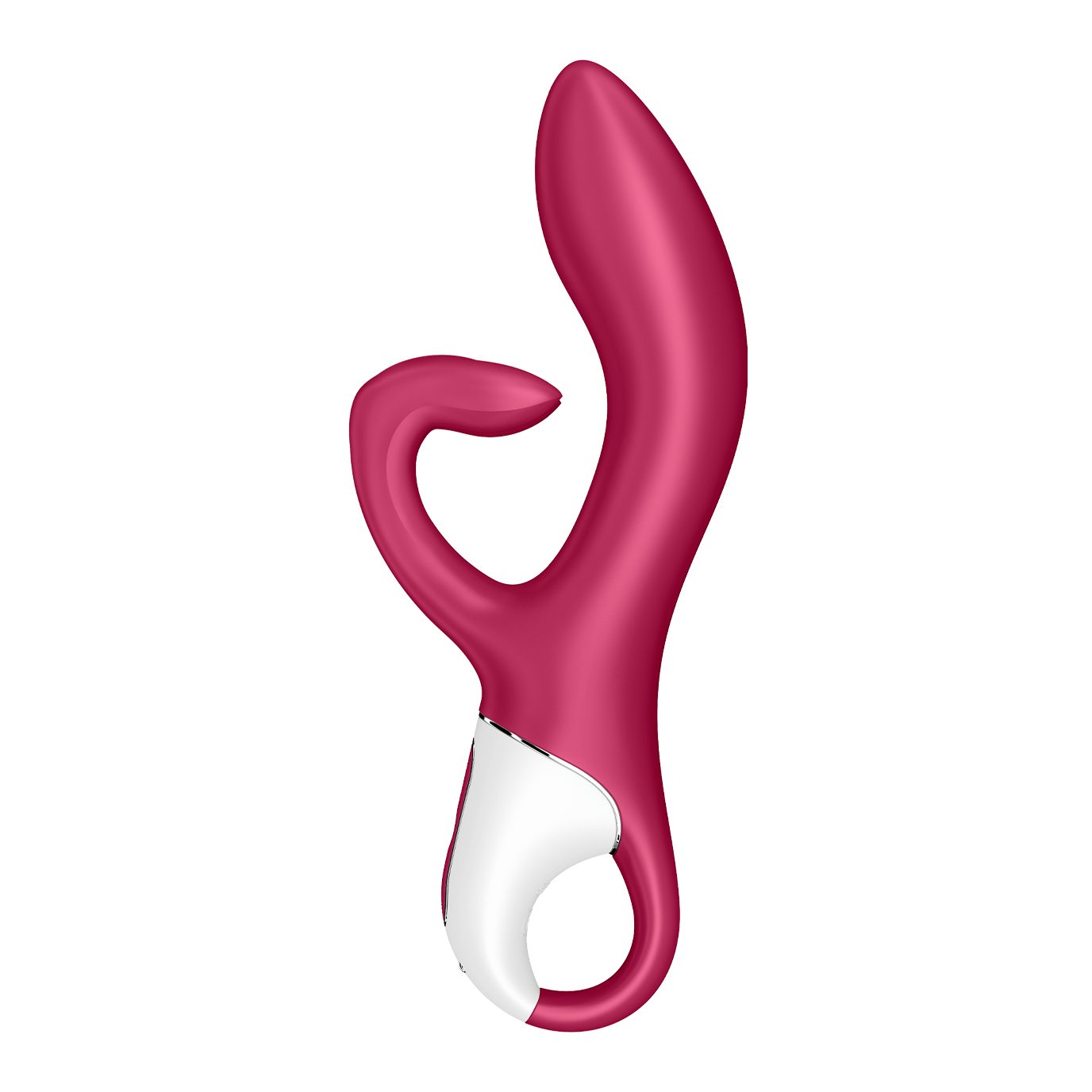 Satisfyer Klitoris-Stimulator Satisfyer "Embrace Me", Rabbitvibrator, ergonomisch, 2 Motoren, 21cm beere