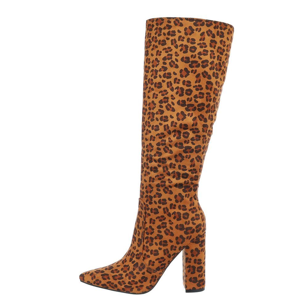 Ital-Design Damen Elegant High-Heel-Stiefel Blockabsatz High-Heel günstig online kaufen