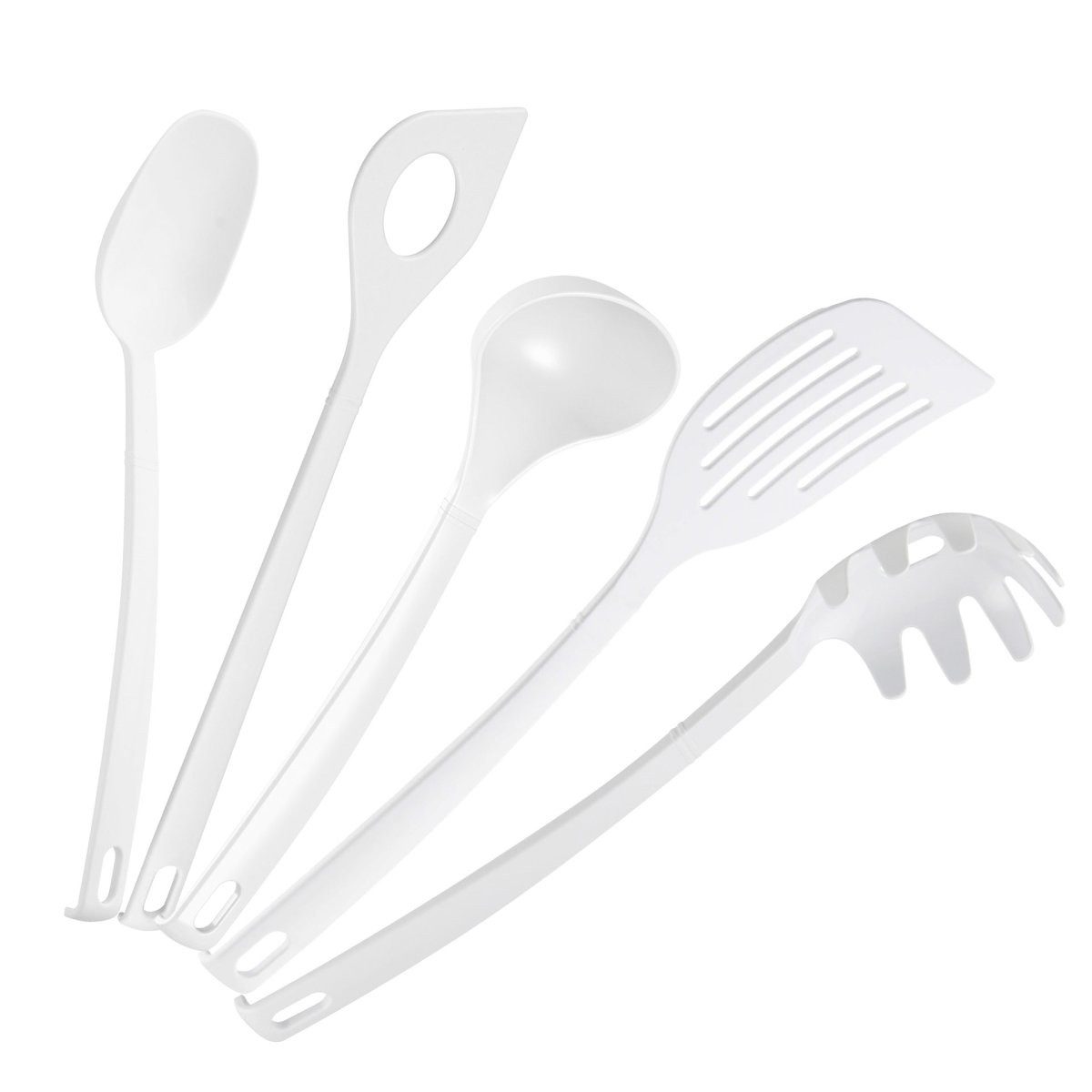 FACKELMANN Kochbesteck-Set Küchenhelfer-Set, Koch- & Servierutensilien, 5-teiliges Set