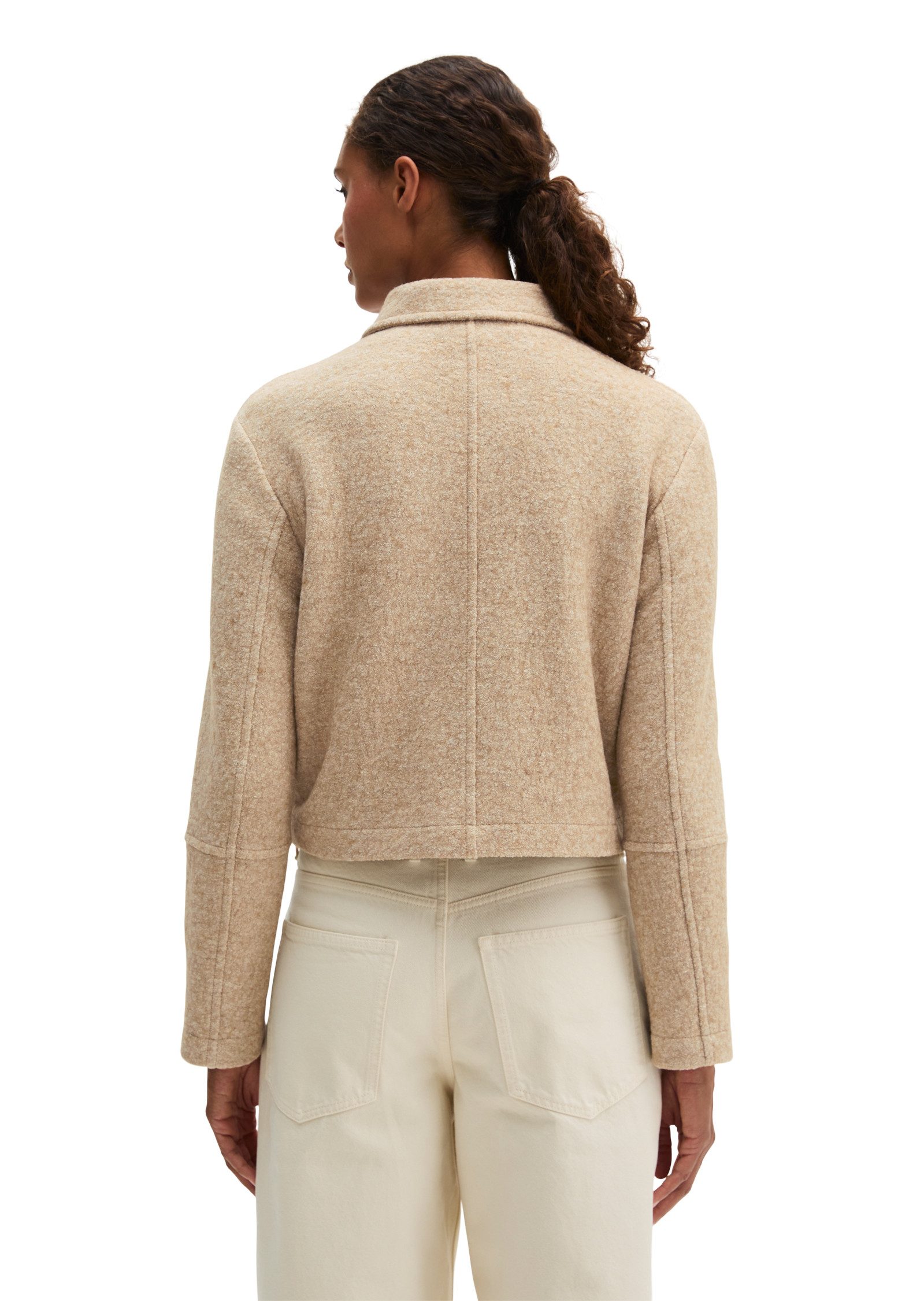 Marc O'Polo Kurzjacke aus Boiled Wool Melange – Bild 3 von 5