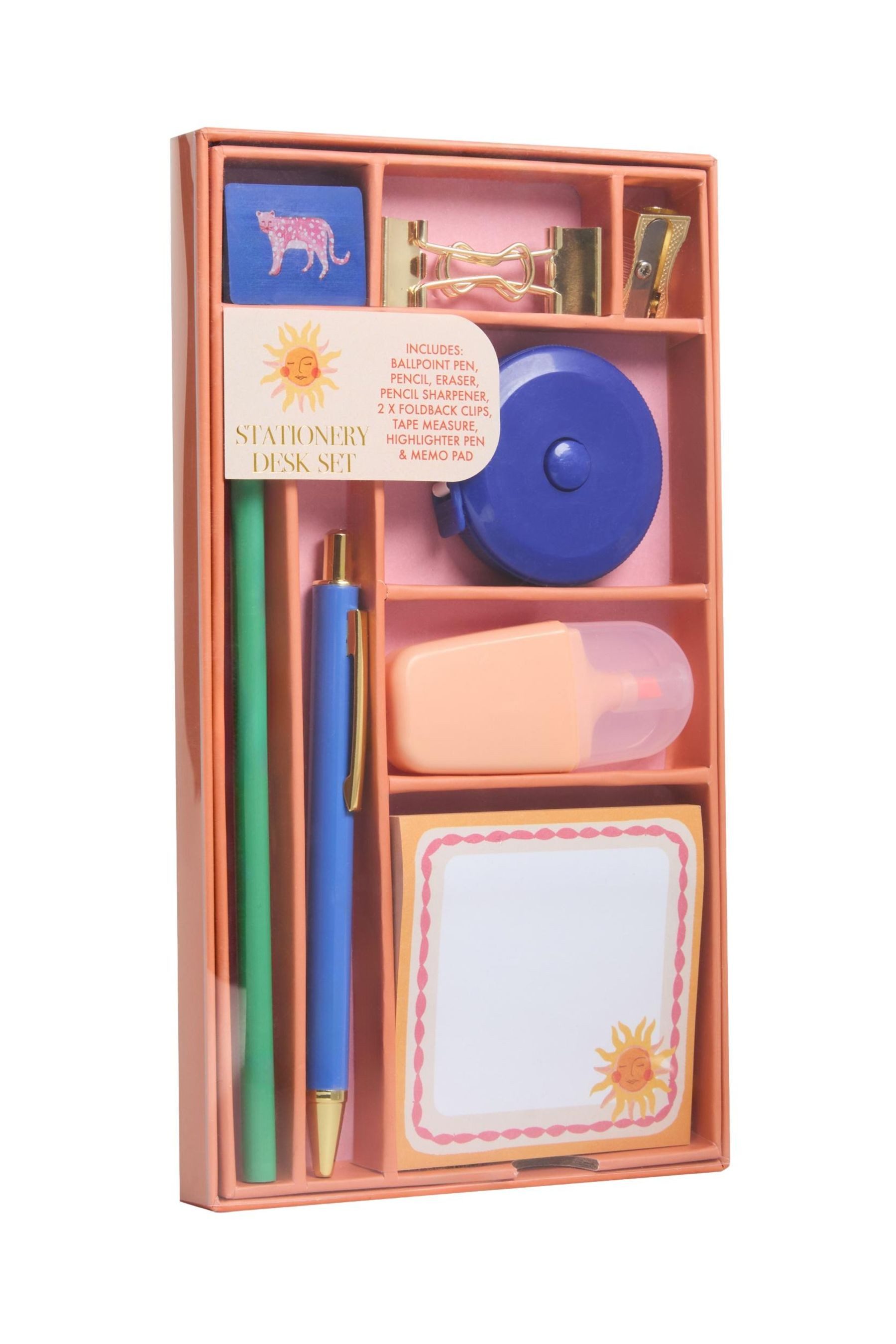 Next Notizblock Schreib-Set mit mediterranem Muster