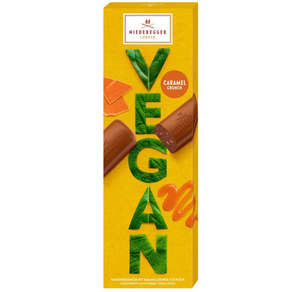 Niederegger Süßigkeit Niederegger Chocolate Caramel Crunch, 100 g, Vegan