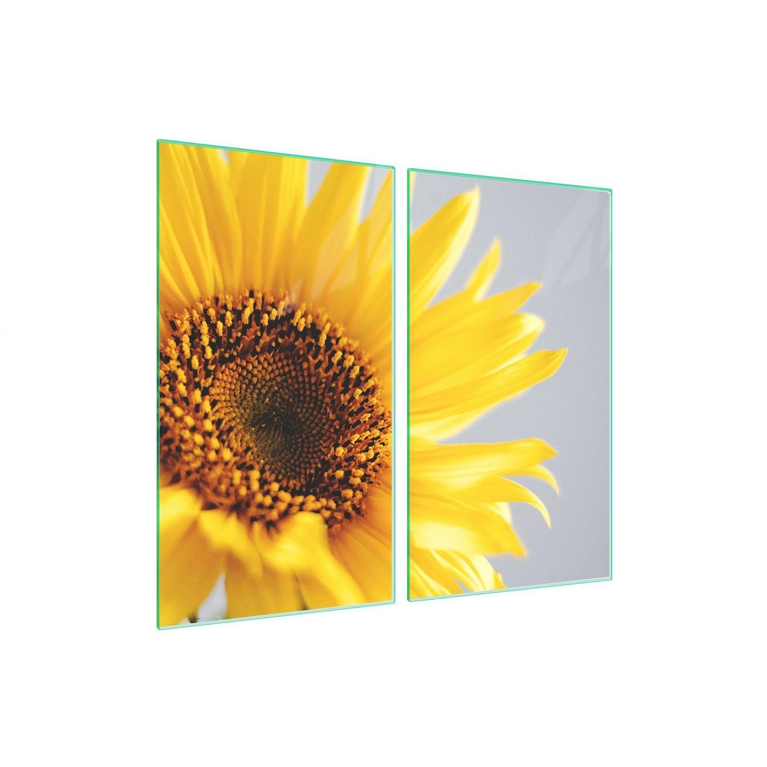 tlg), Herdarten excl. Abdeckung Herdabdeckplatte Ceranfeld Abdeckplatte alle 2 Decorwelt Herd-Abdeckplatte für Gasherde Blume, (2x30x52, Schneidebrett