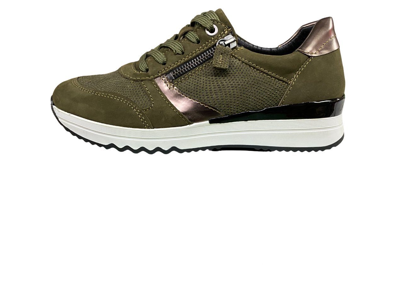 H22C1080-99626 Forest Damen ACO Aco grün Sneaker CLAIRE Schnürschuh