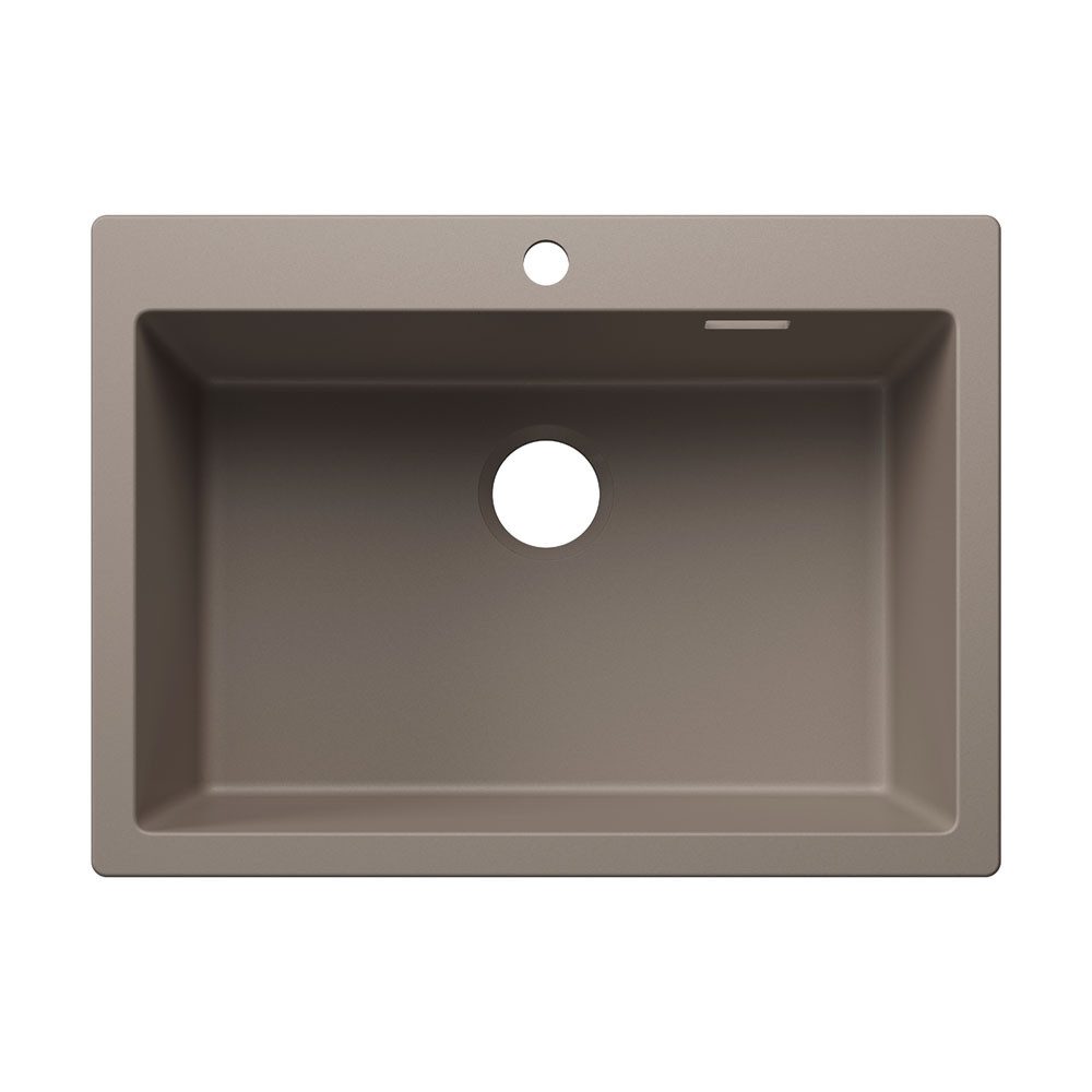 Blanco Granitspüle PLEON 8 Handbetätigung Silgranit Tartufo, 70/510 cm
