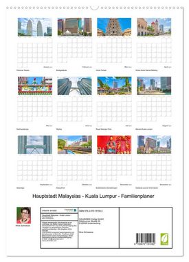 CALVENDO Wandkalender Hauptstadt Malaysias - Kuala Lumpur - Familienplaner (Premium, hochwertiger DIN A2 Wandkalender 2023, Kunstdruck in Hochglanz)