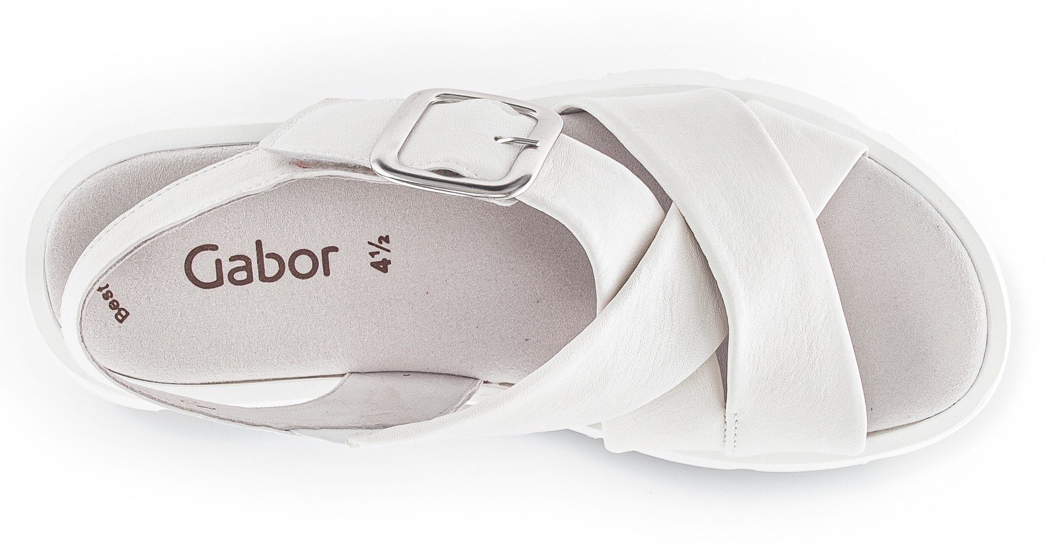 Gabor Keilsandalette, Sommerschuh, Sandale, Keilabsatz, mit Kreuzbandage