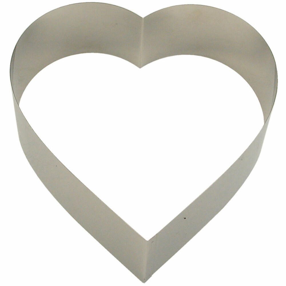 STÄDTER Backrahmen Herz 26 cm, Edelstahl