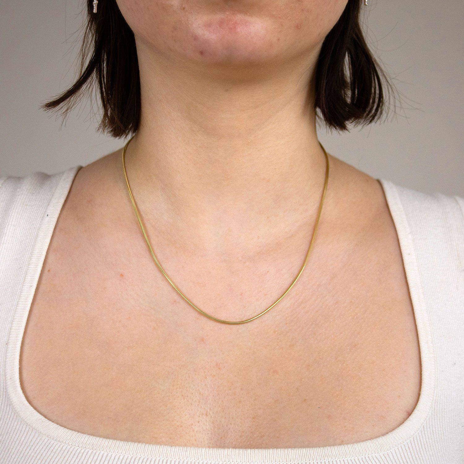 HOPLO Schlangenkette Goldkette Schlangenkette Länge 40cm günstig online kaufen