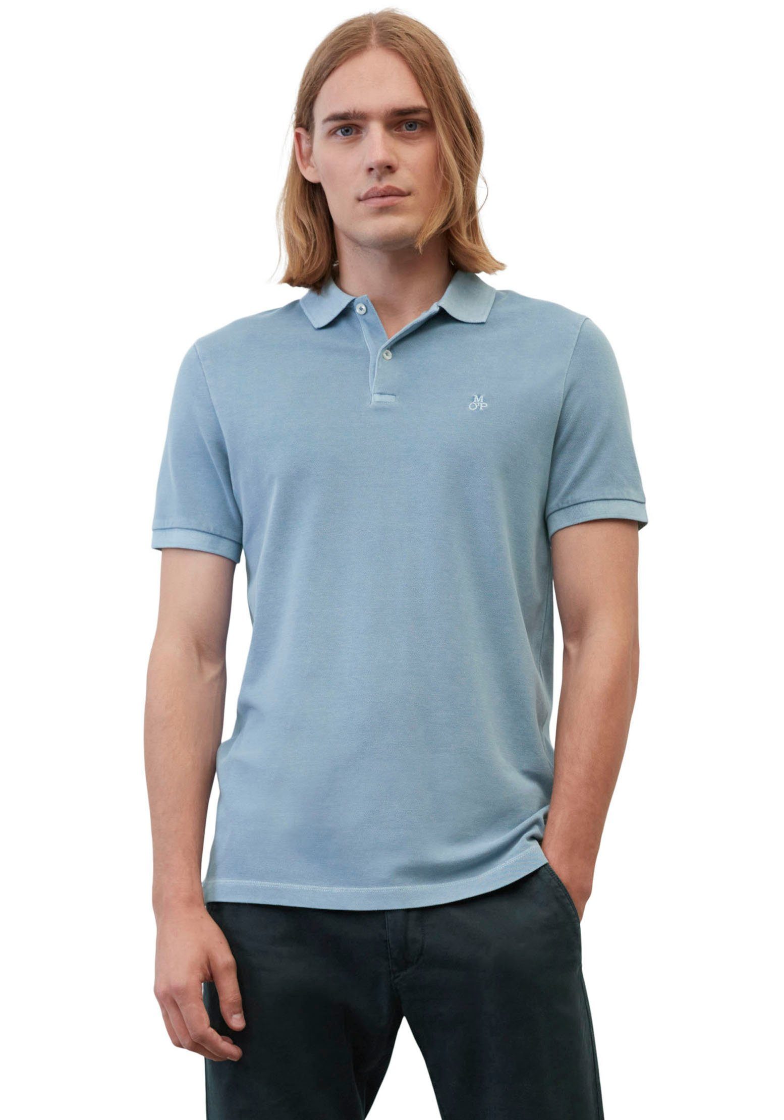Marc O'Polo Poloshirt im klassischen Look hellblau