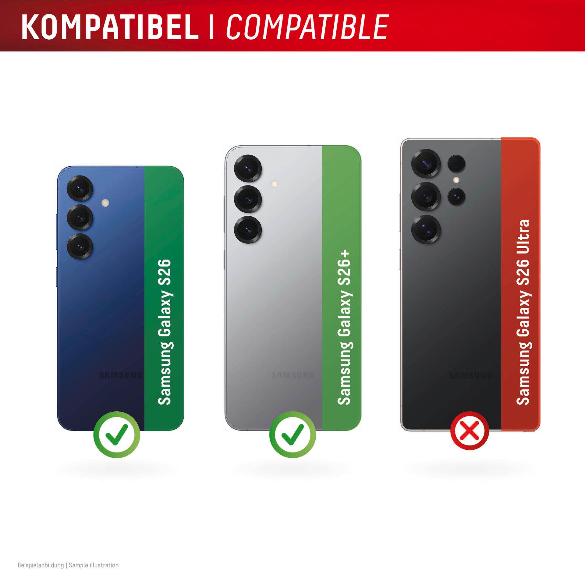Displex Kameraschutzglas Camera Lens Glass Single Glass Ring Protector für Samsung Galaxy S26, Samsung Galaxy S26+, Kameraschutzfolie, Schutzfolie, Lens Protect – Bild 3 von 5