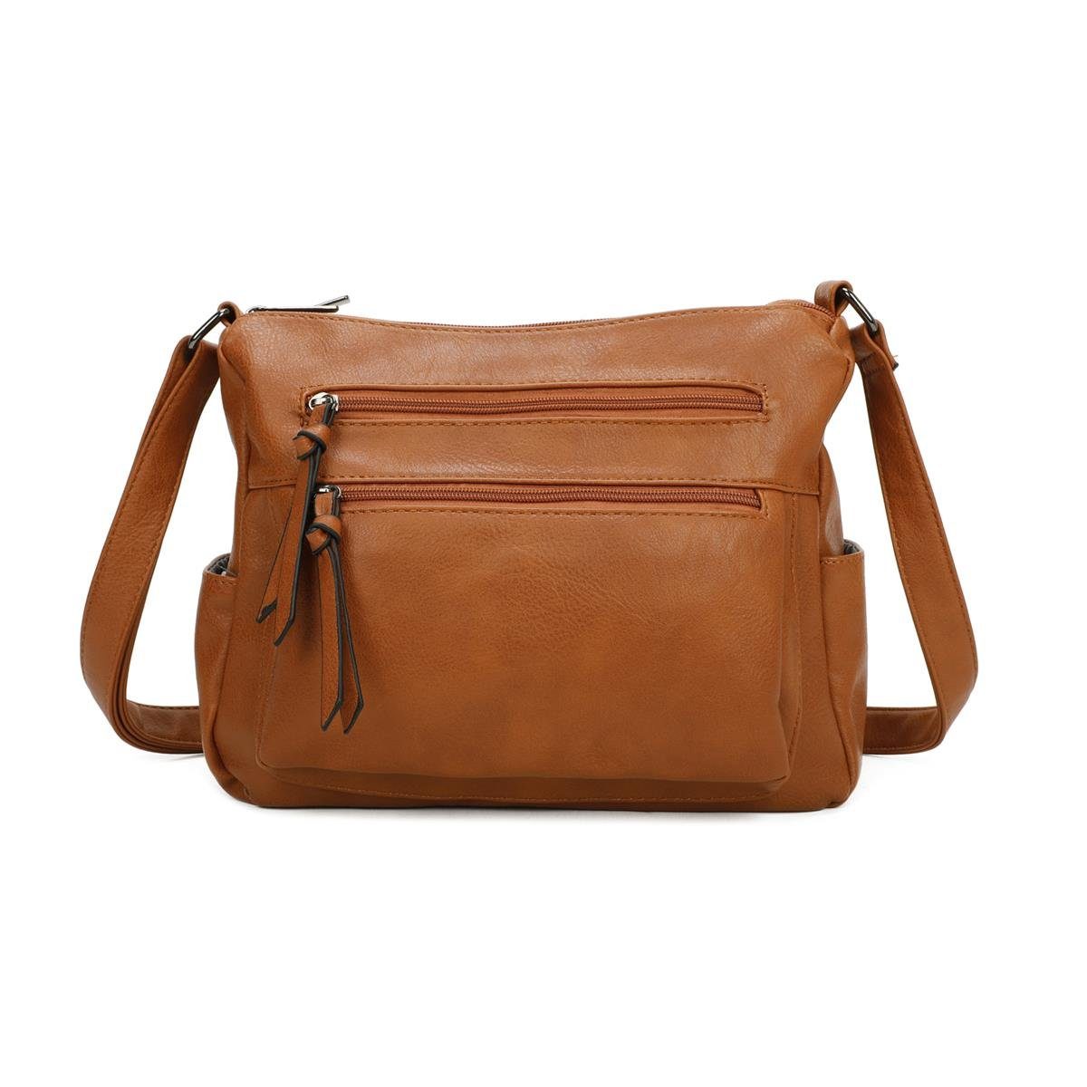 ITALYSHOP24 Schultertasche Damen Tasche Shopper Crossbody, günstig online kaufen