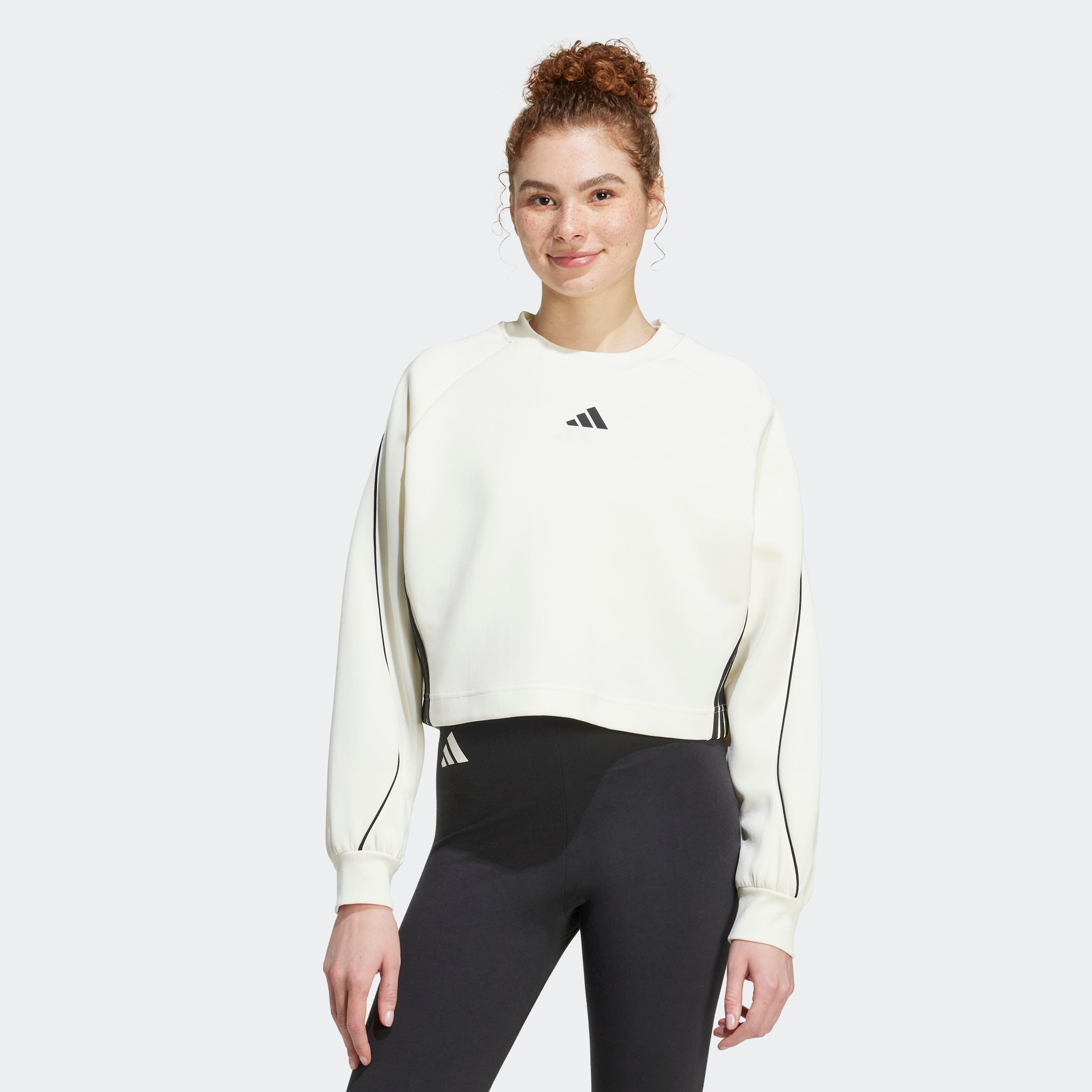 adidas Sportswear Sweatshirt W STADIUM SWT sportlicher Stil mit Paspelierun günstig online kaufen