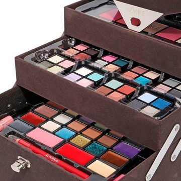ZMILE COSMETICS Kosmetik-Koffer 'Beauty Case Velvety' (dark grey), 72-tlg., vegane Kosmetik