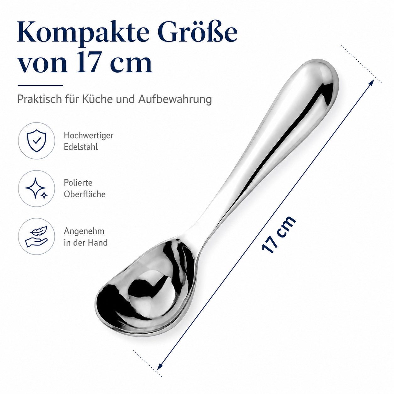 XEOOCE Eisportionierer Eisportionierer Edelstahl Eisschaufel Ergonomischer Griff