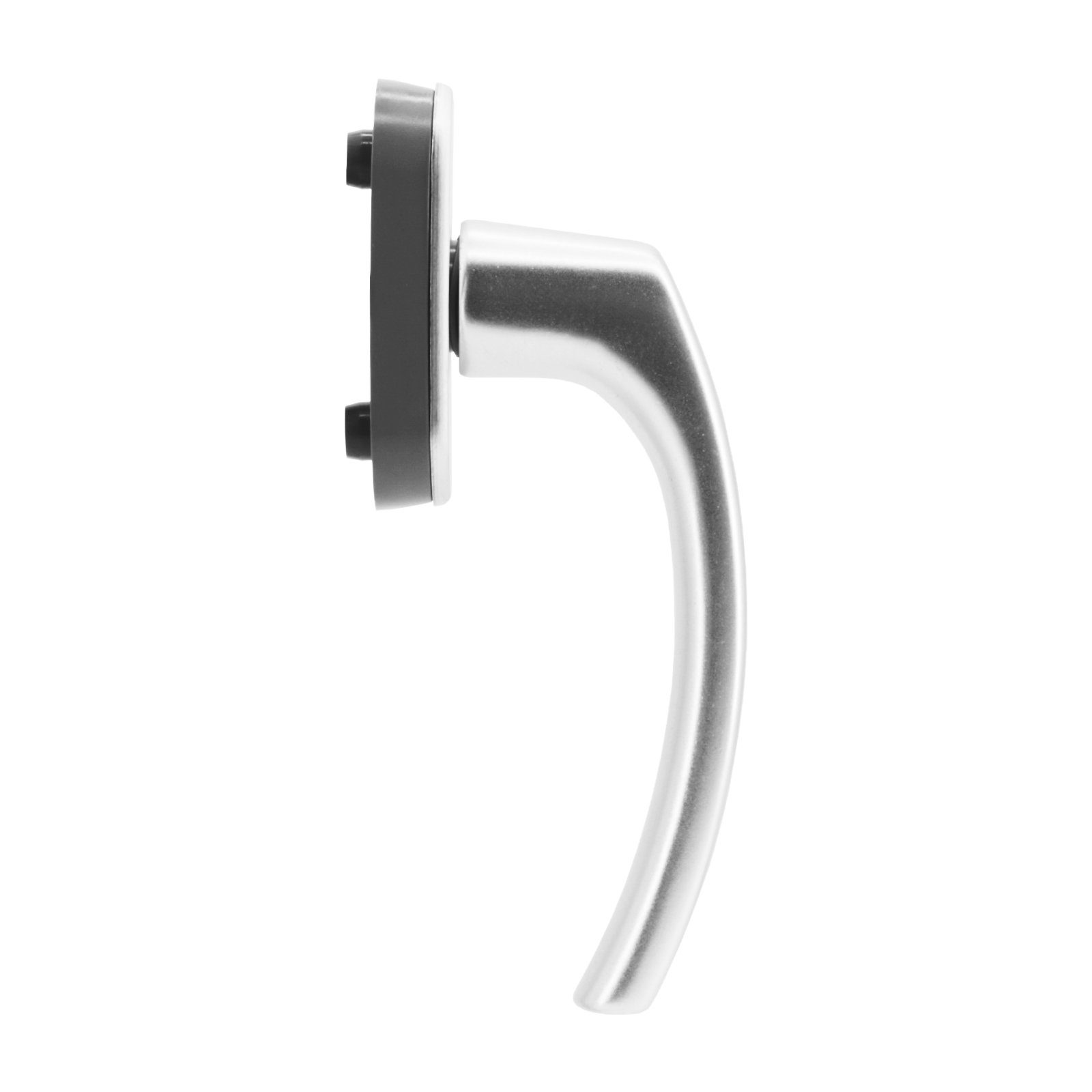 Erich Dieckmann GmbH Fenstergriff hochwertig und formschön, L: 11,00 cm, (1-tlg), silberfarbig