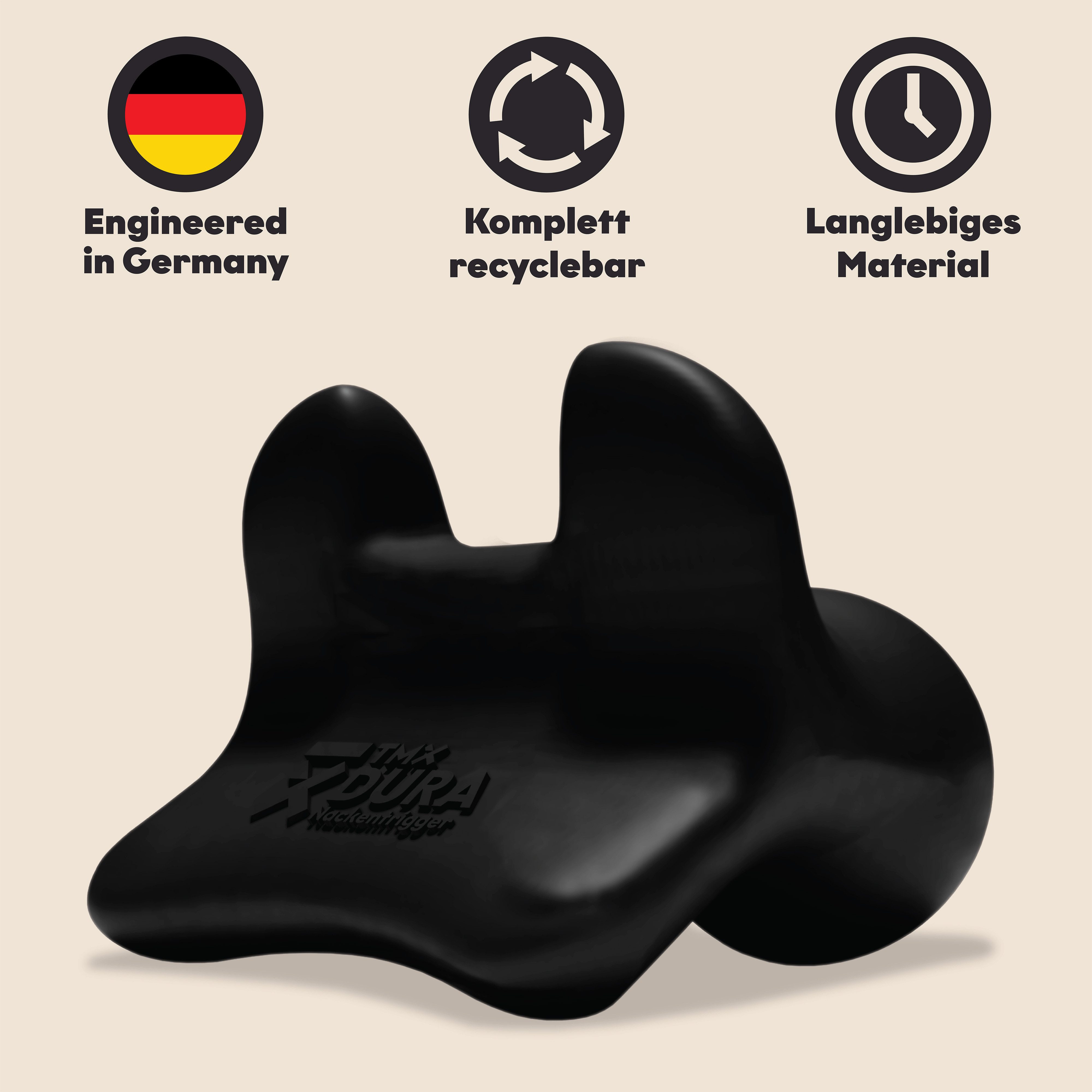 TMX Nacken-Massagegerät DURA Nackentrigger – effektive, gezielte Akupressur für Kopf & Nacken, Unterstützende Begleitung bei muskulären Verspannungen, 6 Anwendungen