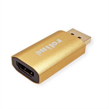 ROLINE GOLD 4K DisplayPort-HDMI Adapter, v1.2, DP ST - HDMI BU Audio- & Video-Adapter DisplayPort Männlich (Stecker) zu HDMI Typ A Weiblich (Buchse), Aktiv