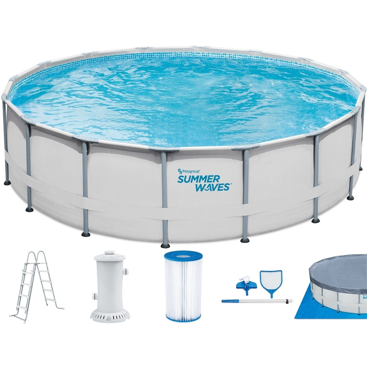 Framepool TW43-P4001648B0EU Frame Elite Pool 488 x 122 cm mit Filterpumpe
