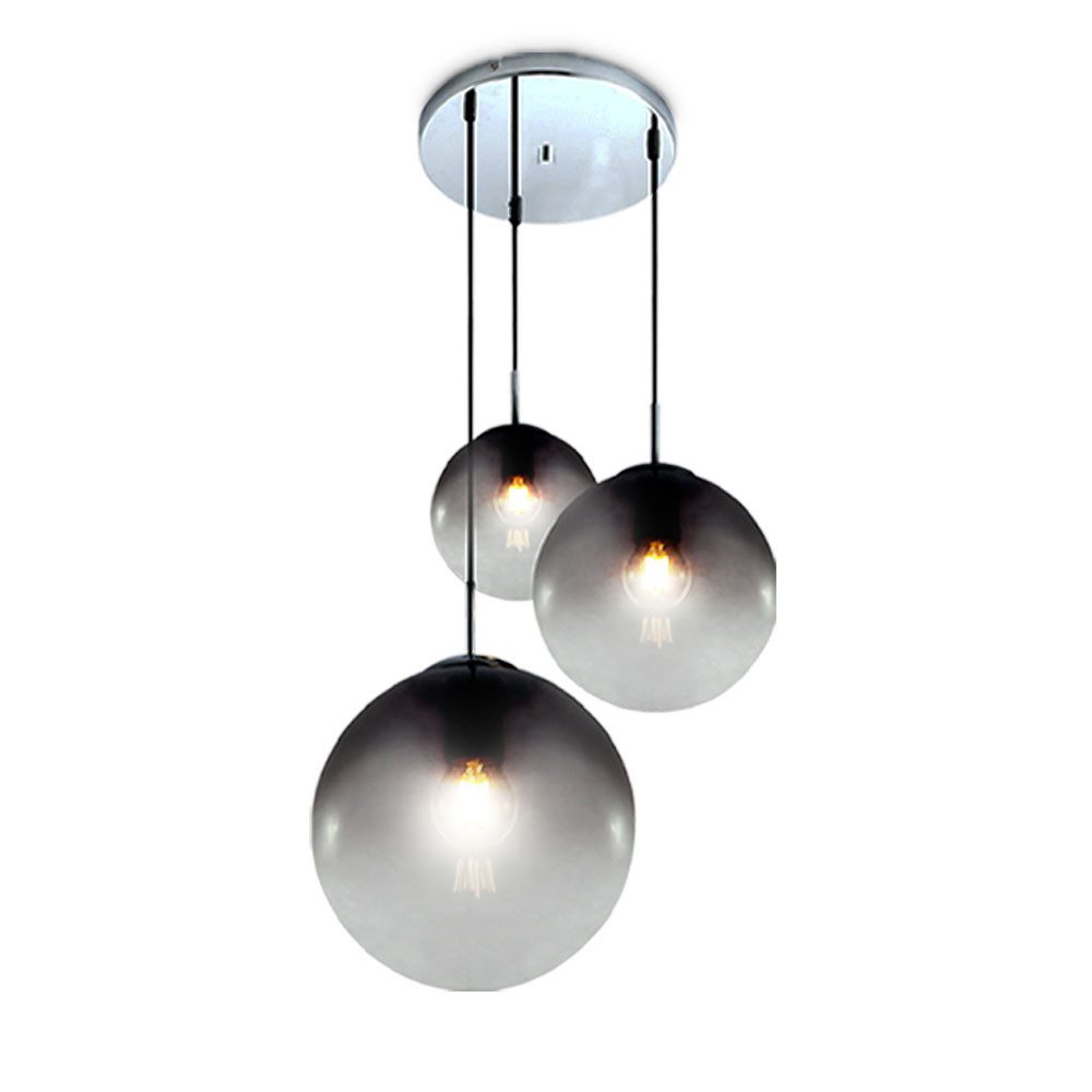 GLOBO LIGHTING Hängeleuchte Hängelampe Esszimmer Rauchglas günstig online kaufen