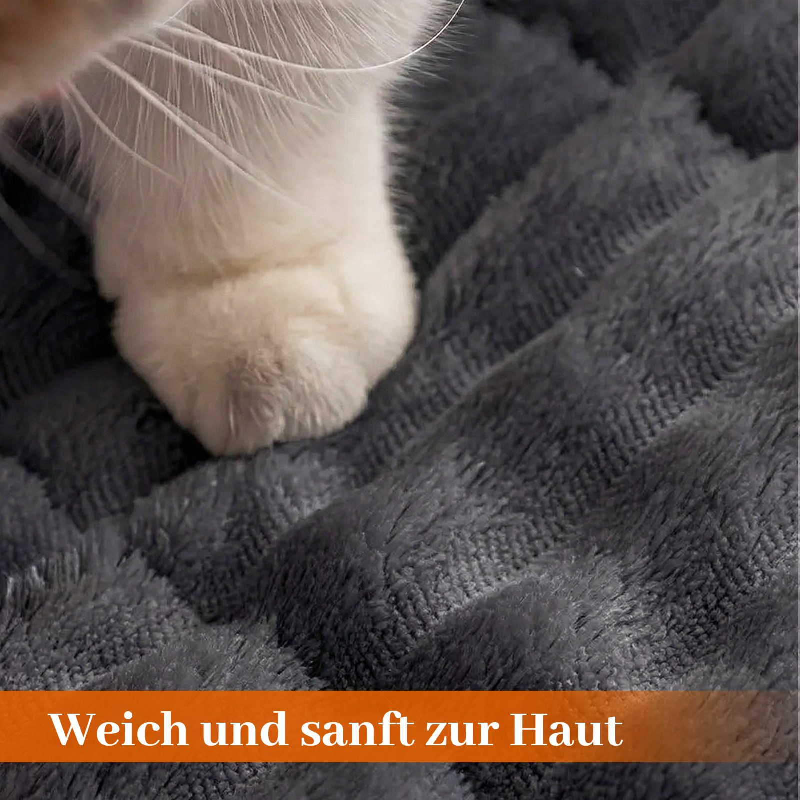 BlingBin Tier-Autoschondecke Hundedecke Auto Rückbank 130×63cm, Auto Hundematte Decke, Hundematte rutschfest, Leicht zu Reinigen, Kratzfest und Komfortabel