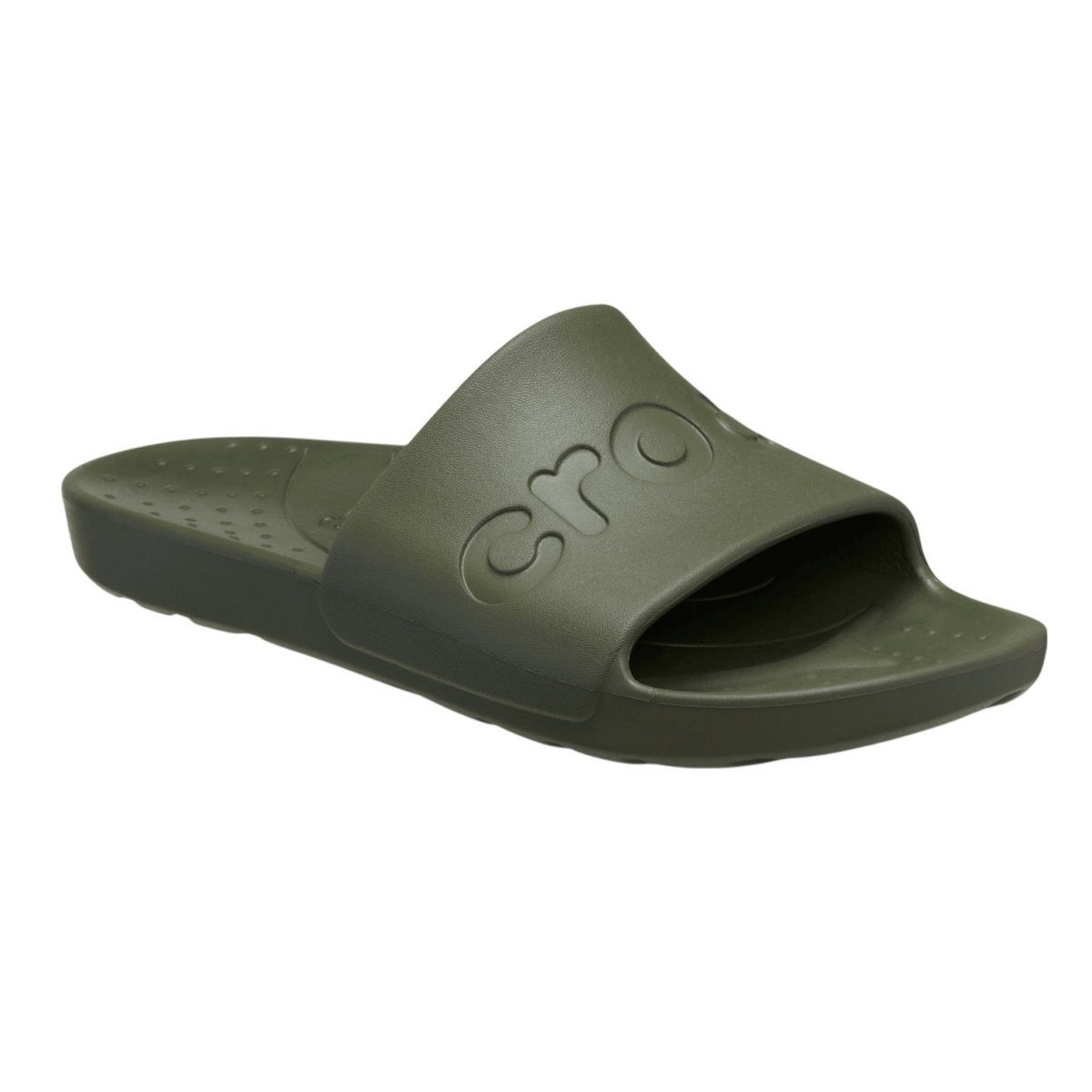 Crocs Sandale Slide dunkelgrün - 1 günstig online kaufen