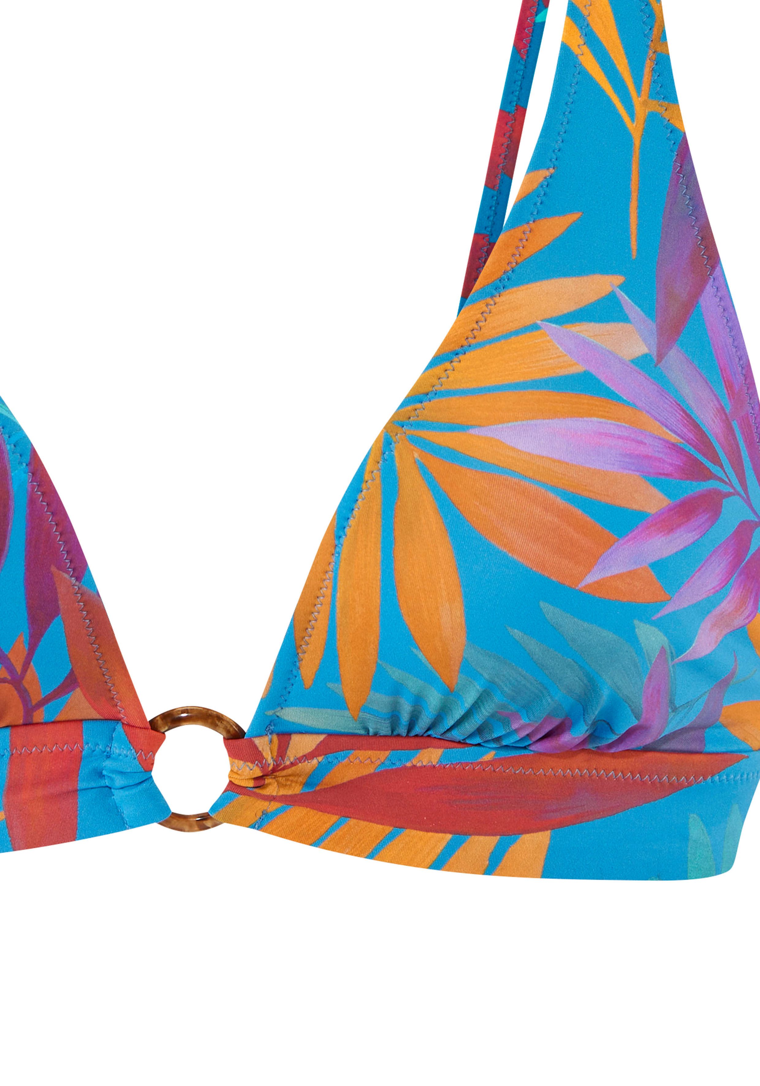 LASCANA Triangel-Bikini mit kleinem goldfarbenem Zierring