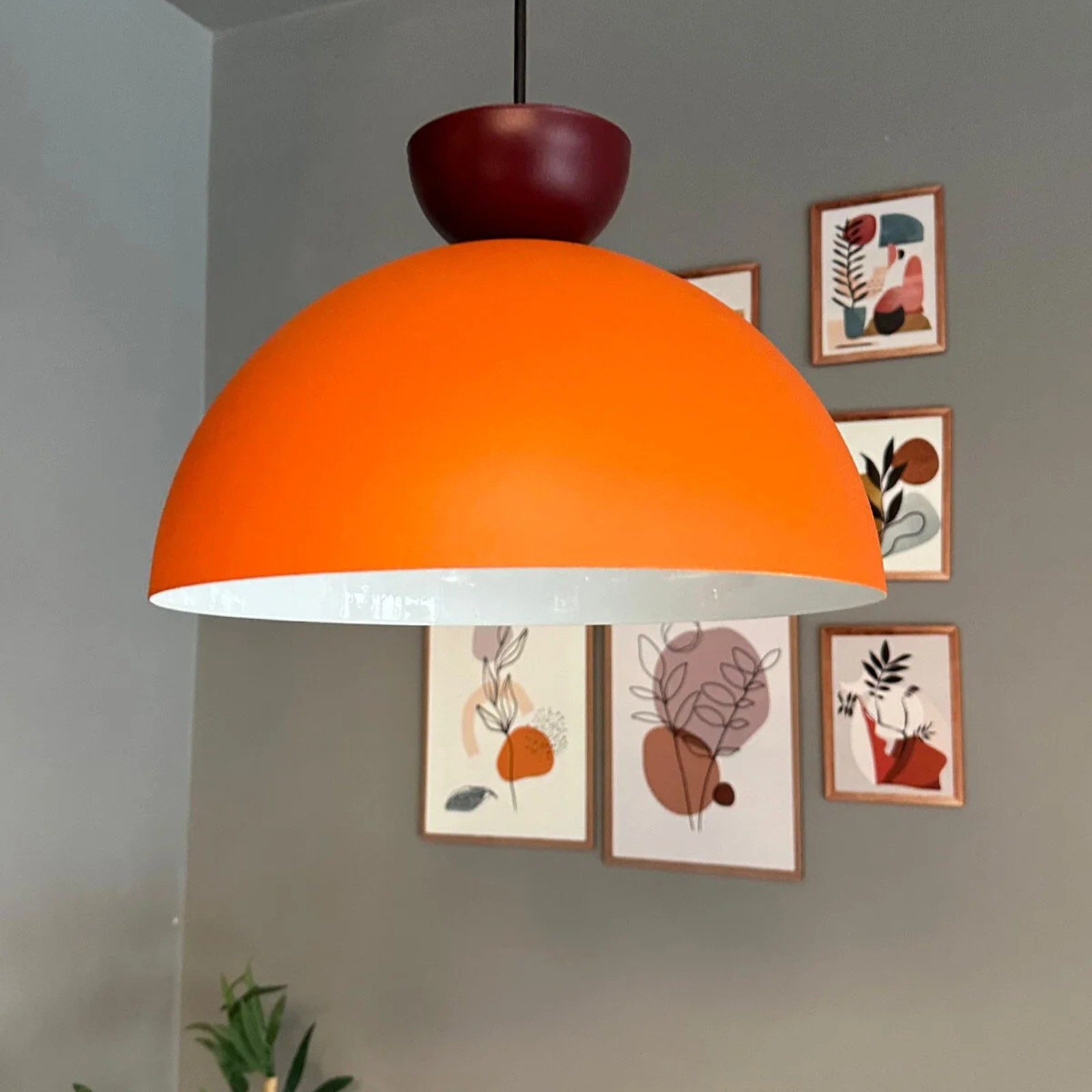 Bamyum Pendelleuchte Yimpi Metall Ø30 cm, E27, Vintage Pendelleuchte, ohne Leuchtmittel