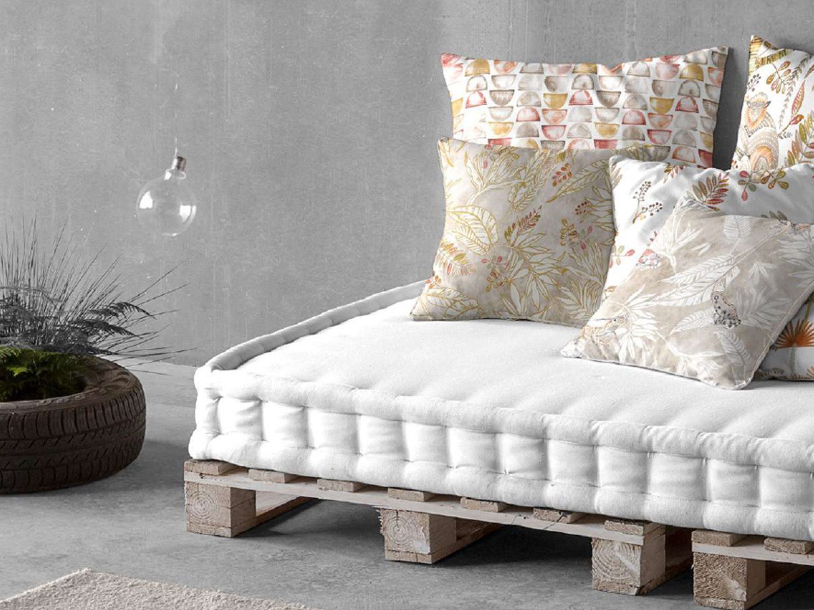 beties Mitteldecke Atelier (1-tlg, 1 Stück), Lebensphilosophie Ubuntu: „Ich bin, weil wir sind“ 80x80 cm Baumwolle