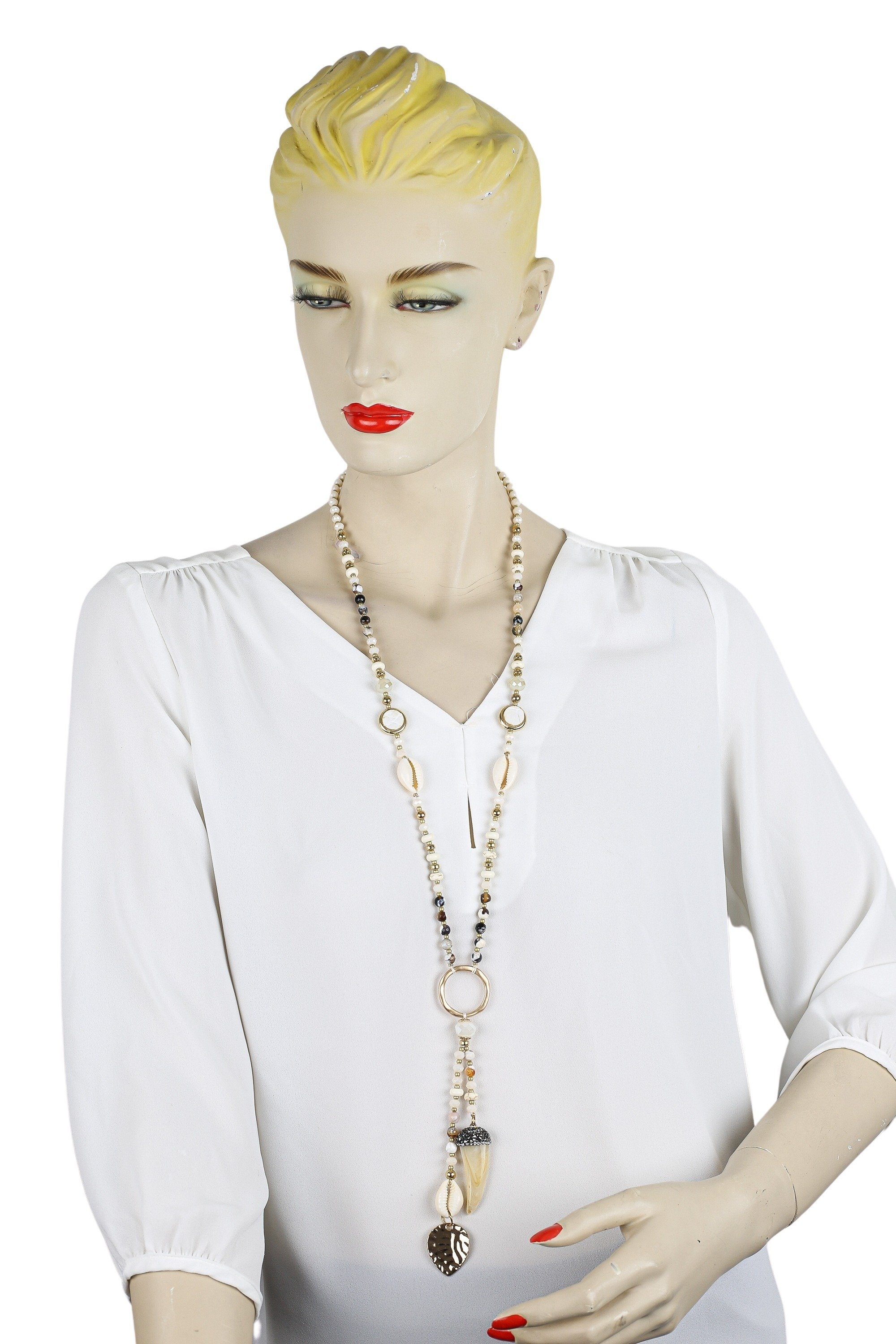 COLLEZIONE ALESSANDRO Lange Kette Aruba, mit echten Muscheln – Bild 2 von 4