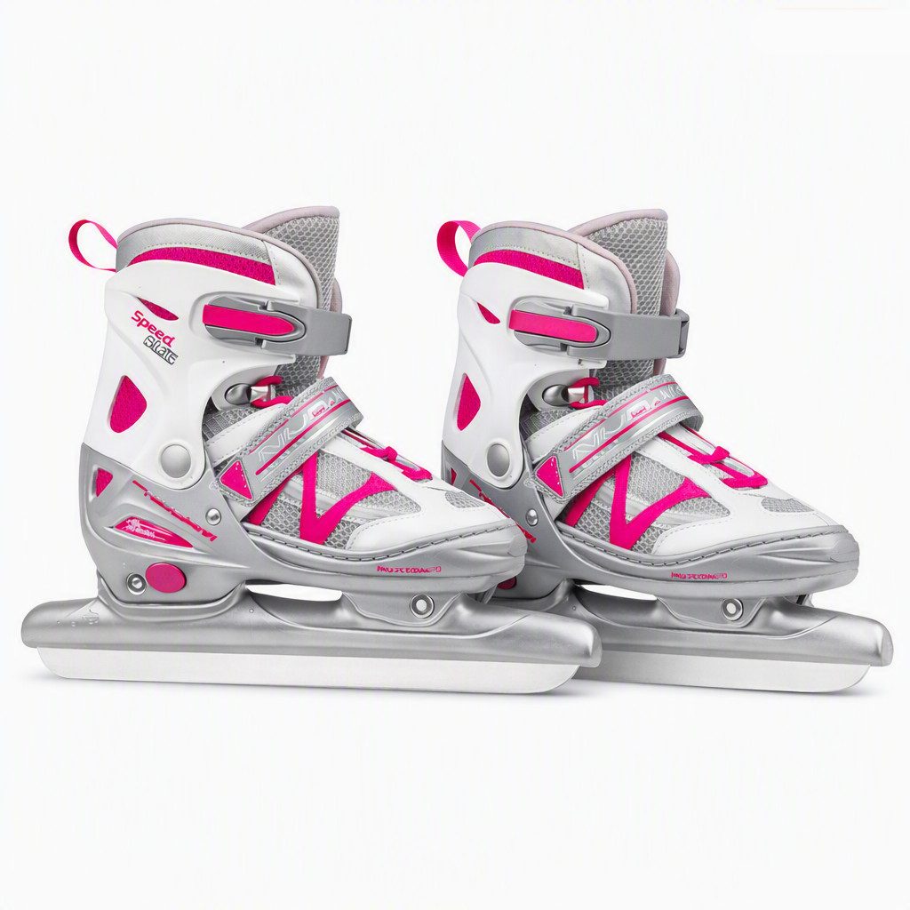 Looping-Lu Schlittschuhe Schnelllaufschlittschuhe verstellbar 34-37 Semi-Soft Kinder