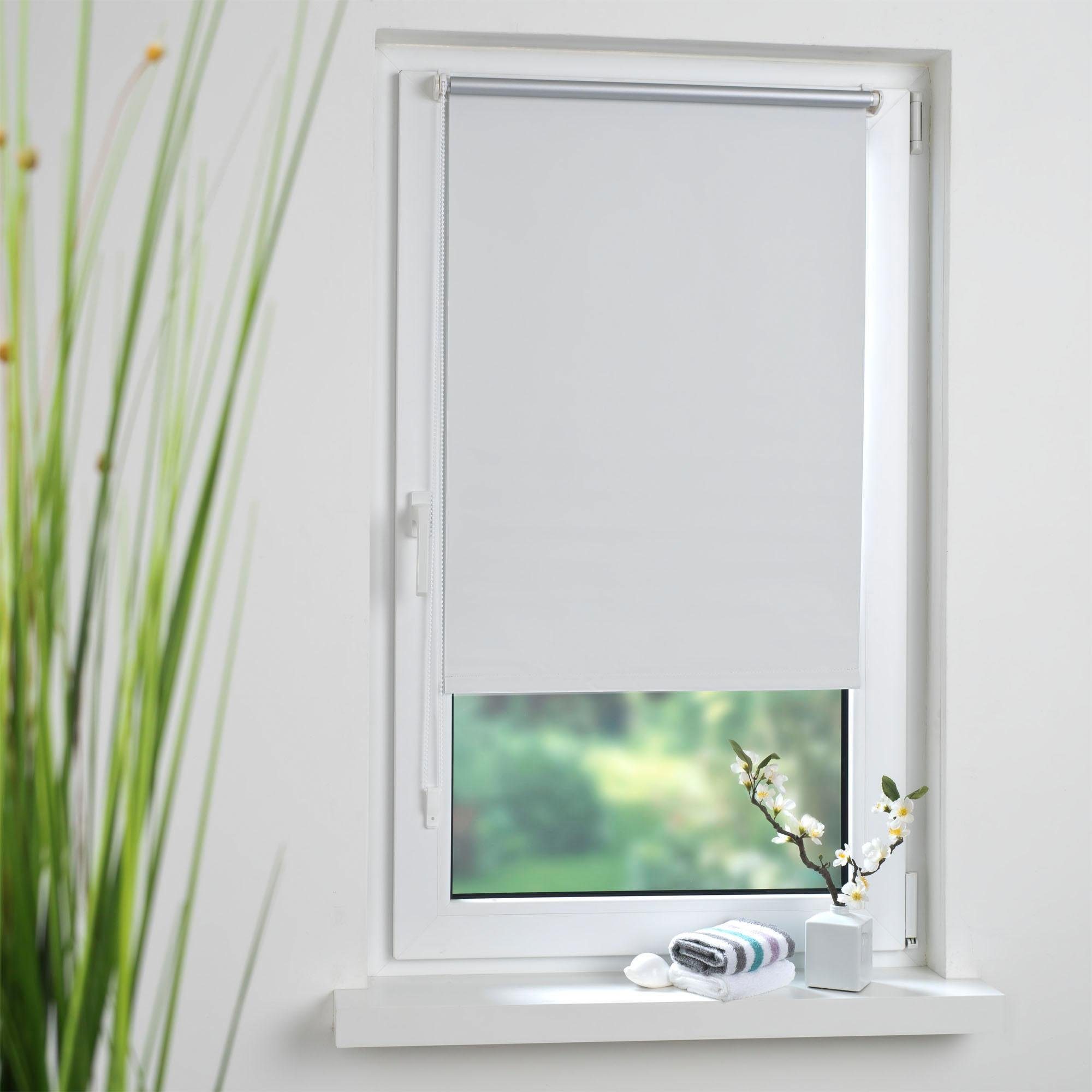 Seitenzugrollo, Liedeco, verdunkelnd, ohne Bohren, Klemmfix günstig online kaufen