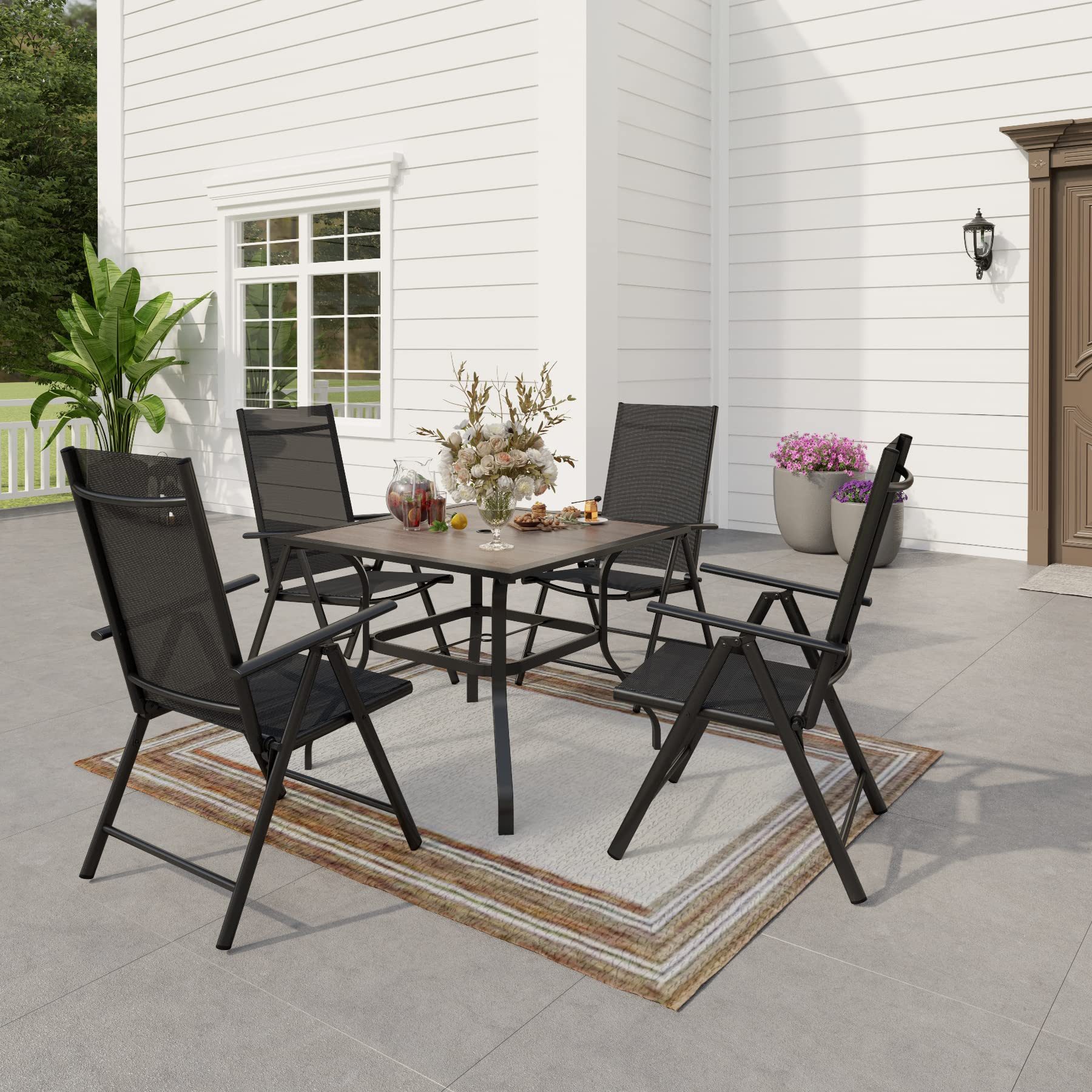 PHI VILLA Gartentisch (E-Beschichtung Metall 94×94×71cm, günstig online kaufen
