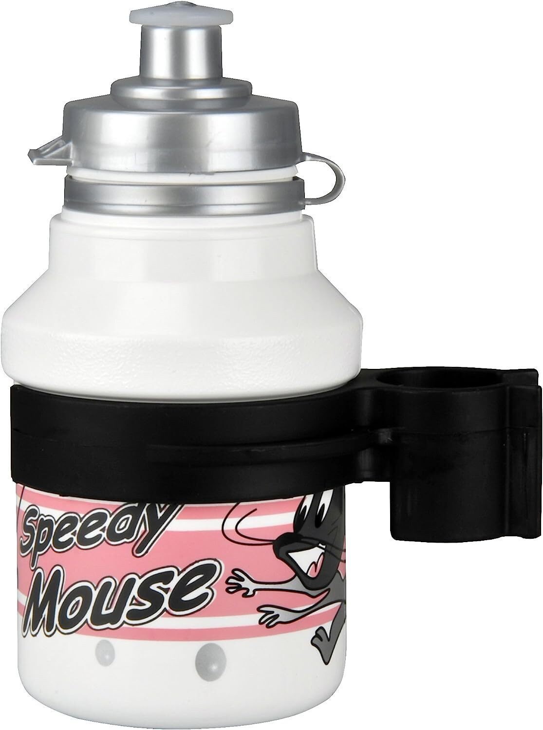 Fischer Trinkflasche Trinkflasche 0,3 l Kinder Fahrradflasche mit Fahrradhalter Kindermotiv, Fahrrad Halter Wasserflasche Trinkflasche Kinder Fahrrad Zubehör