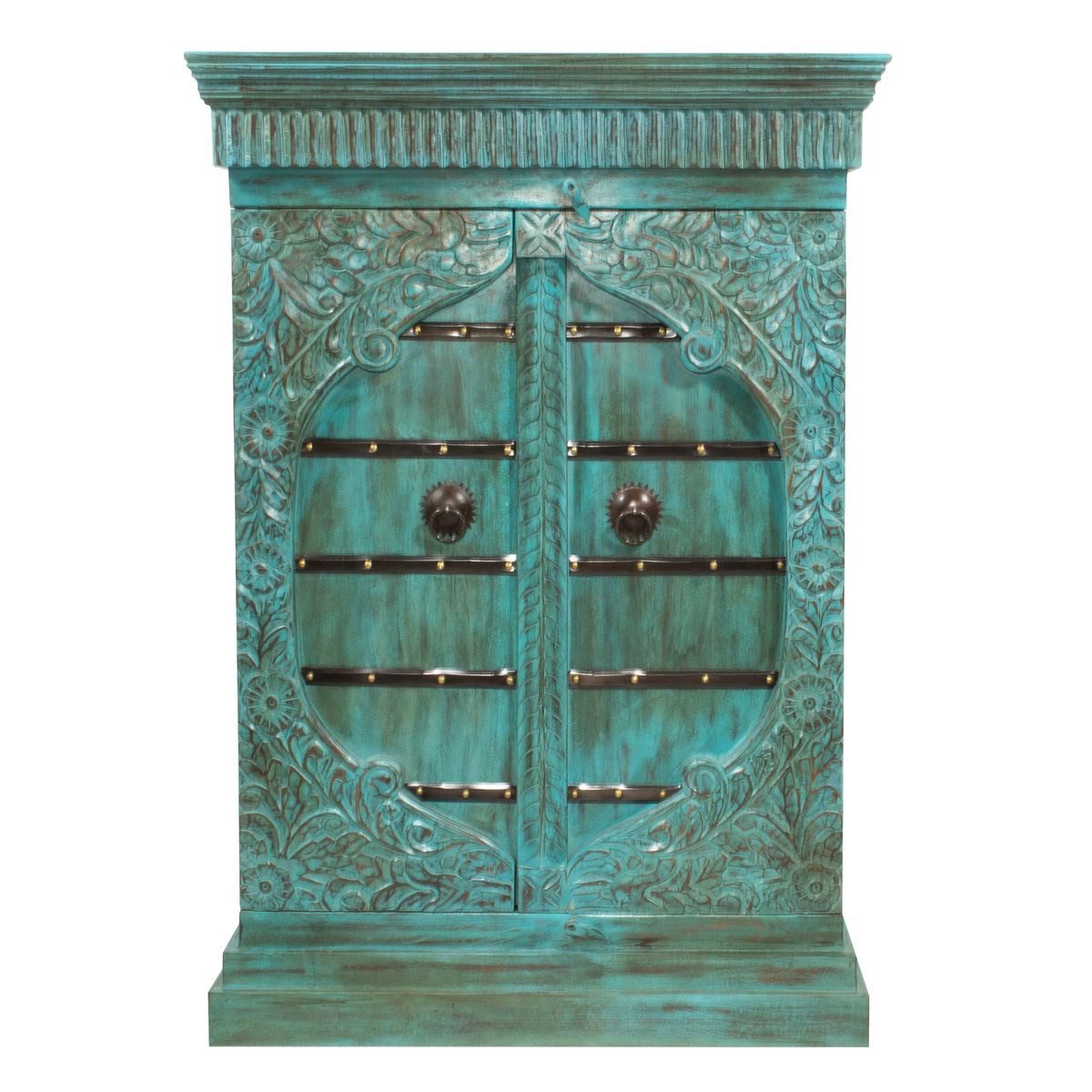 Oriental Galerie Mehrzweckschrank Antik Design Schrank Padma Indien 130 cm