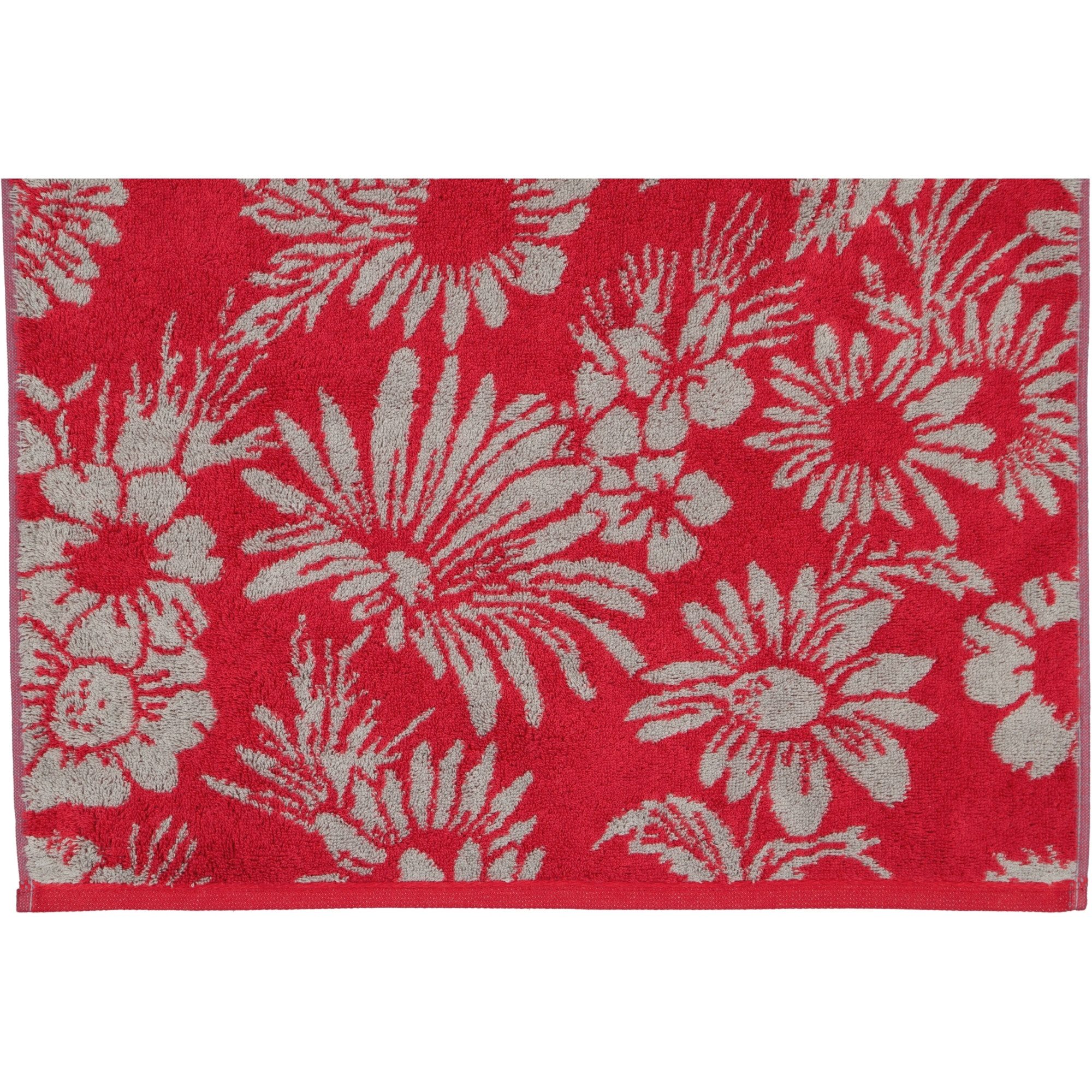 Cawö Handtücher Two-Tone Edition Floral 638, 100% Baumwolle (1-St)