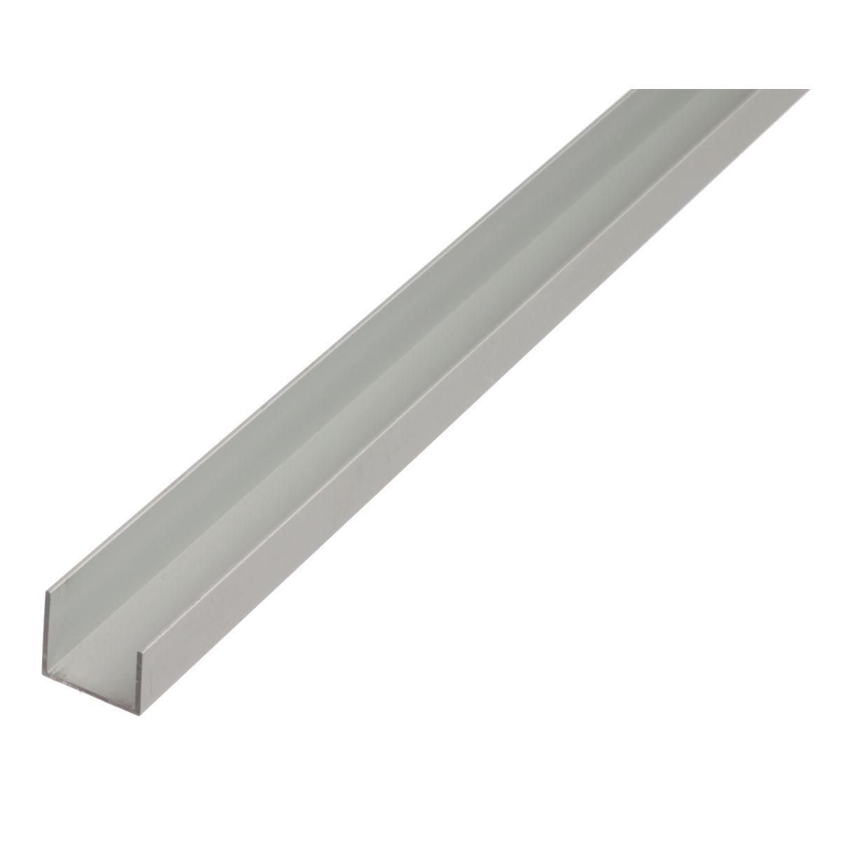 Alberts Profil, Alberts 498504 U-Profil Aluminium, silberfarbig eloxiert 1000 x 22
