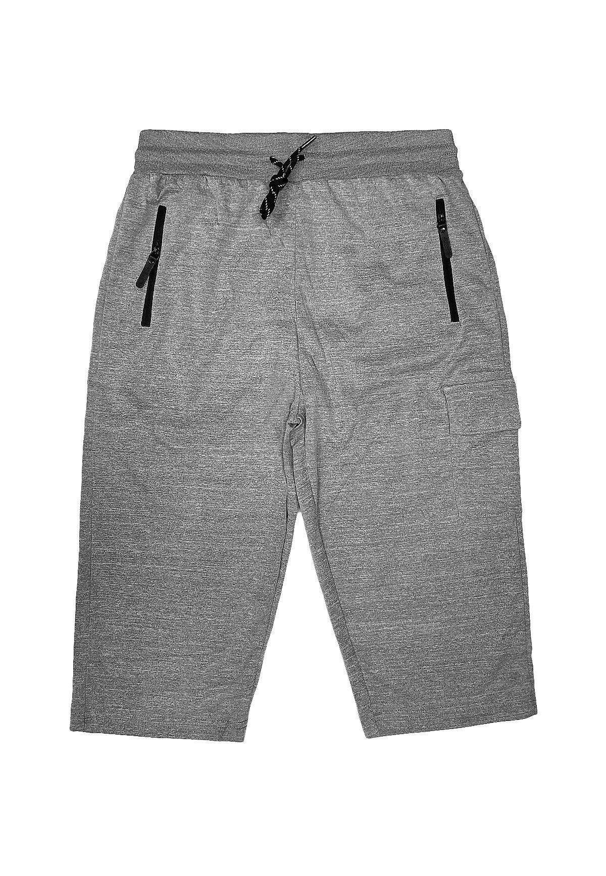 Max Men Sweatshorts Freizeit Capri Schorts mit Cargo Tasche Jogging Shorts 5863