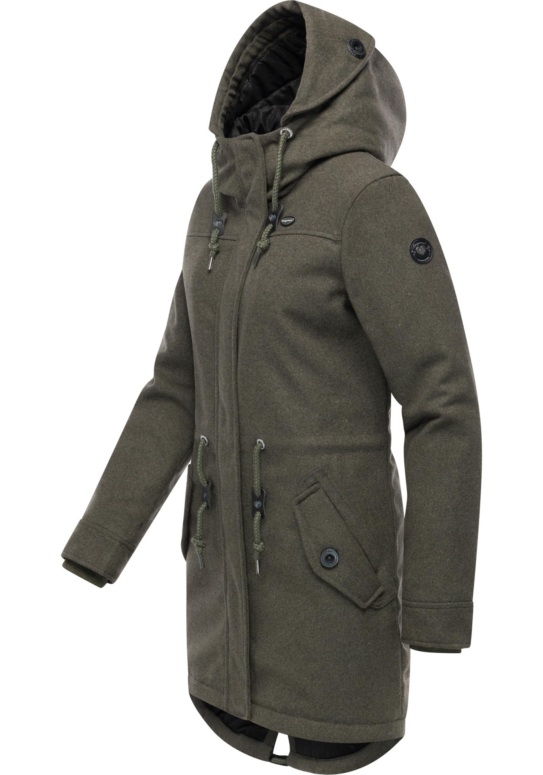 Ragwear Wintermantel Ellba Coat A YOUMODO Warmer Damen Winterparka mit groß günstig online kaufen